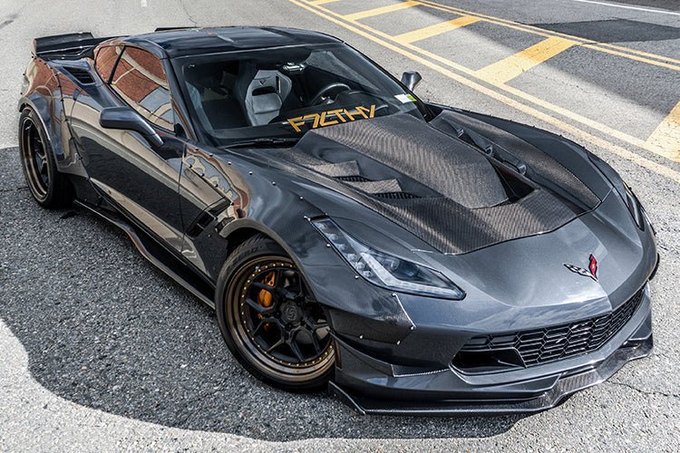 2013-2019 Corvette Z06 Grandsport BKSS Style Carbon Fiber Hood