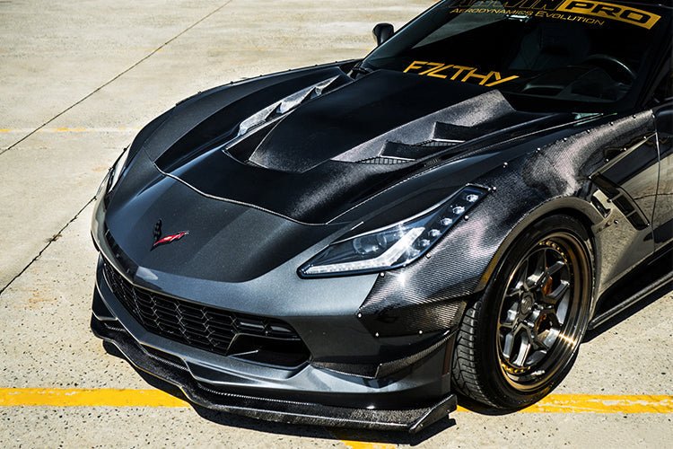 2013-2017 Corvette C7 Z51 BKSS Style Carbon Fiber Hood