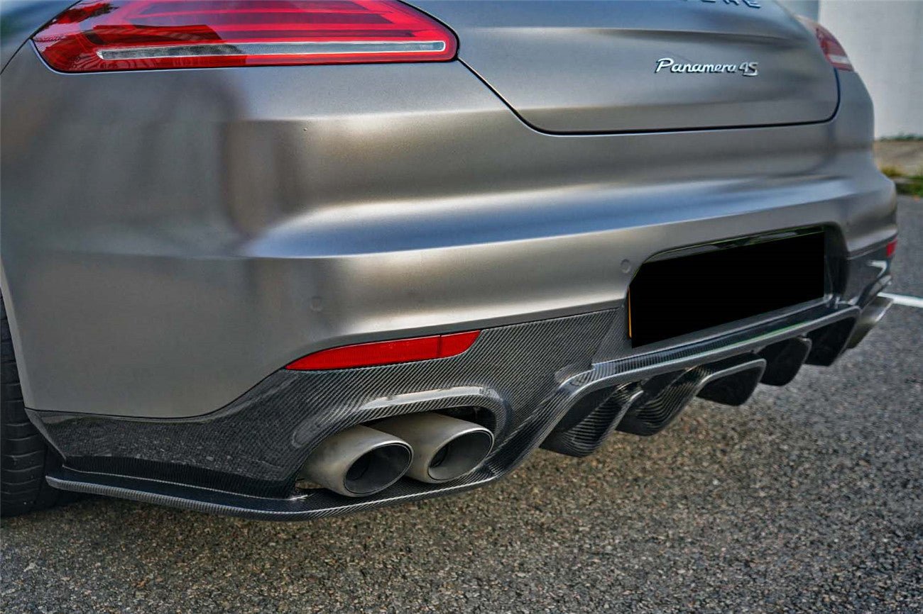 2013 - 2016 Porsche Panamera 970.2 BS-Sport Style Carbon Fiber Rear Diffuser