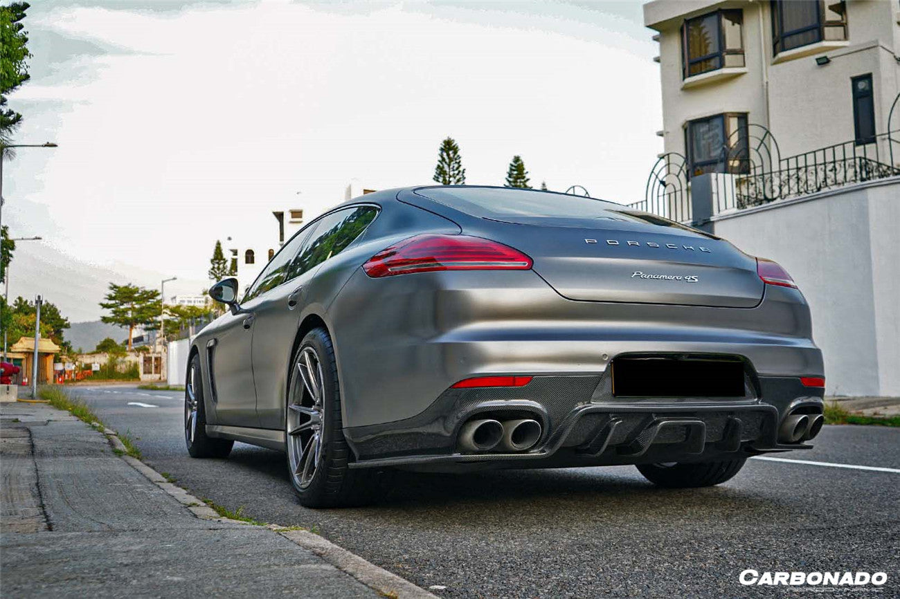 2013 - 2016 Porsche Panamera 970.2 BS-Sport Style Carbon Fiber Rear Diffuser