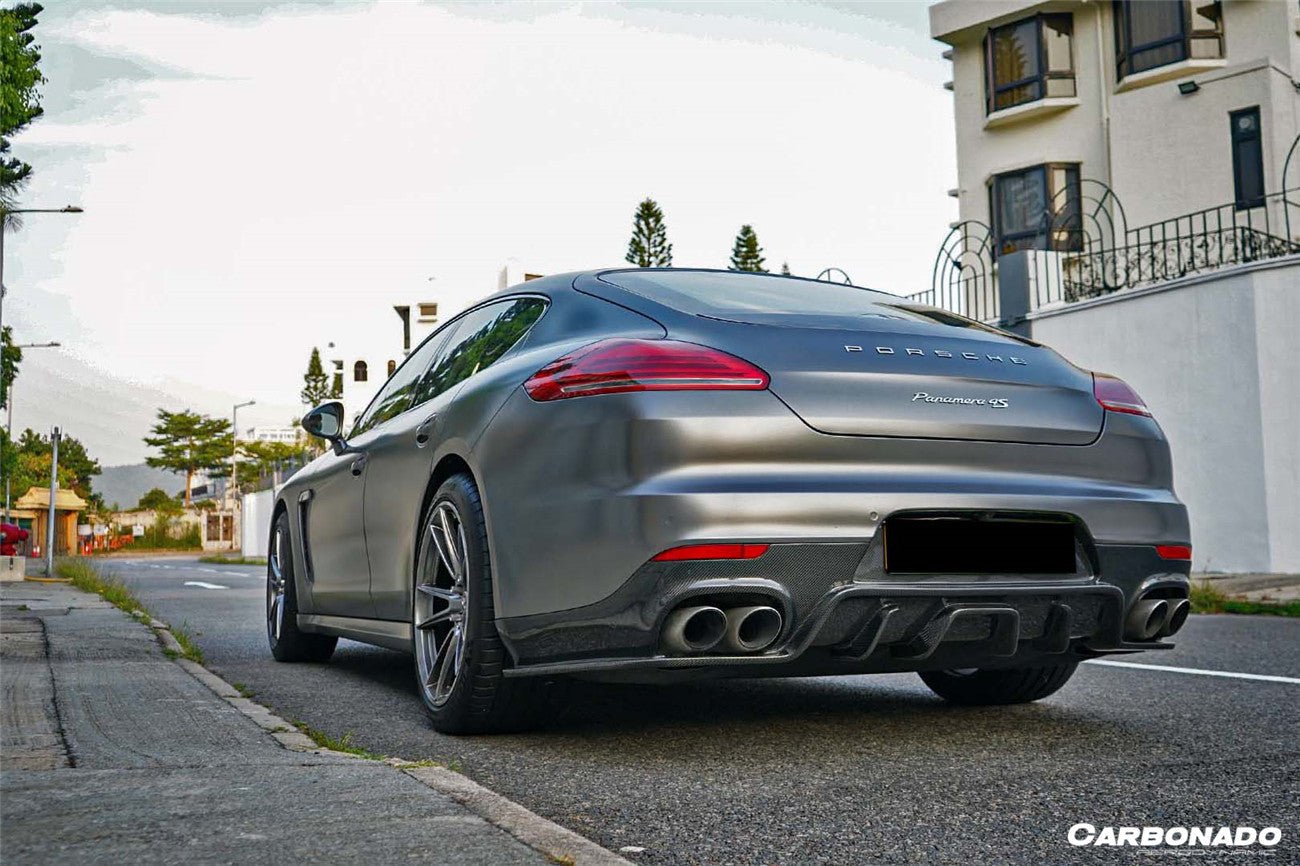 2013 - 2016 Porsche Panamera 970.2 BS-Sport Style Carbon Fiber Rear Diffuser