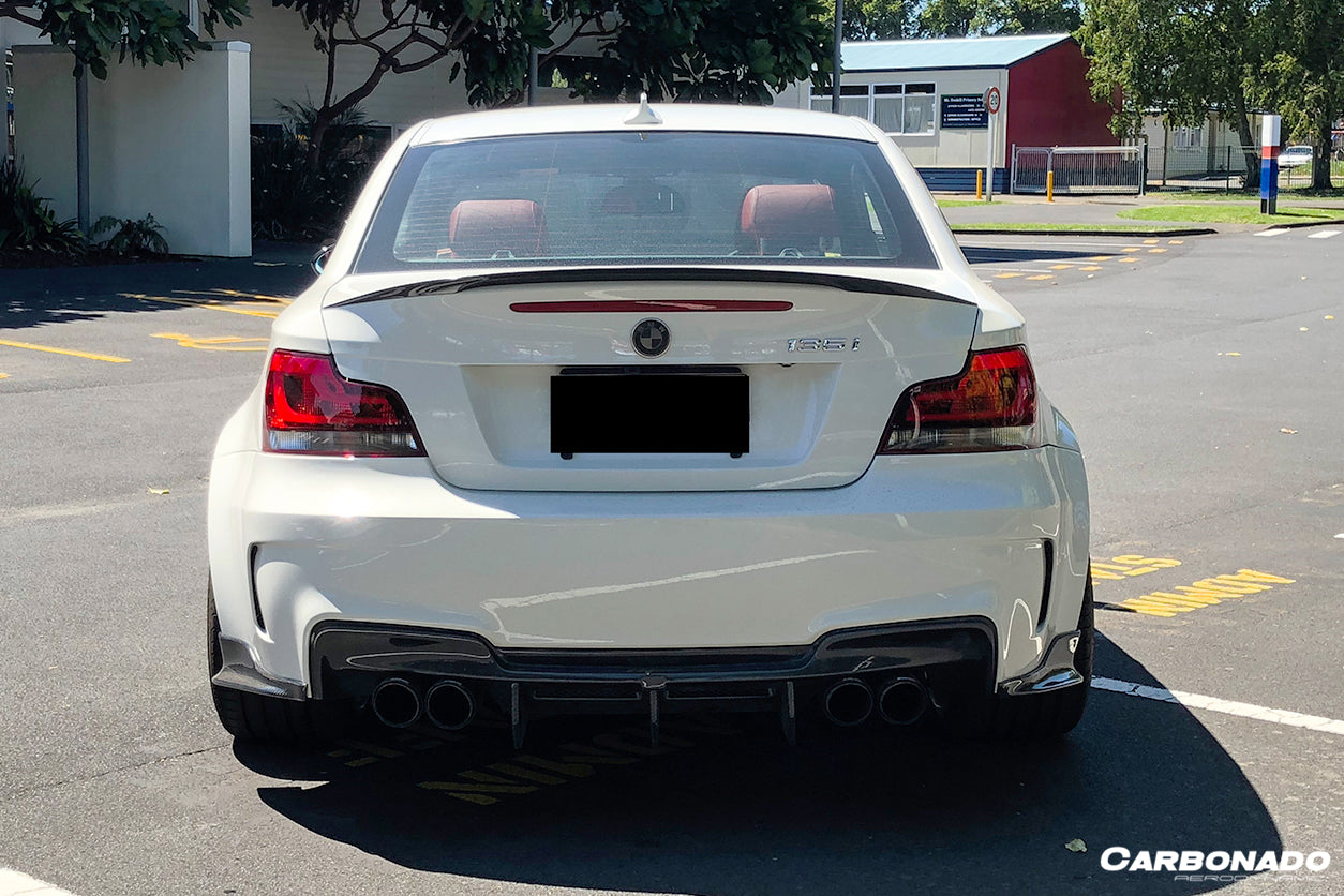 2008-2013 BMW 1M RZ Style Carbon FIber Rear Lip & Diffuser Undertray
