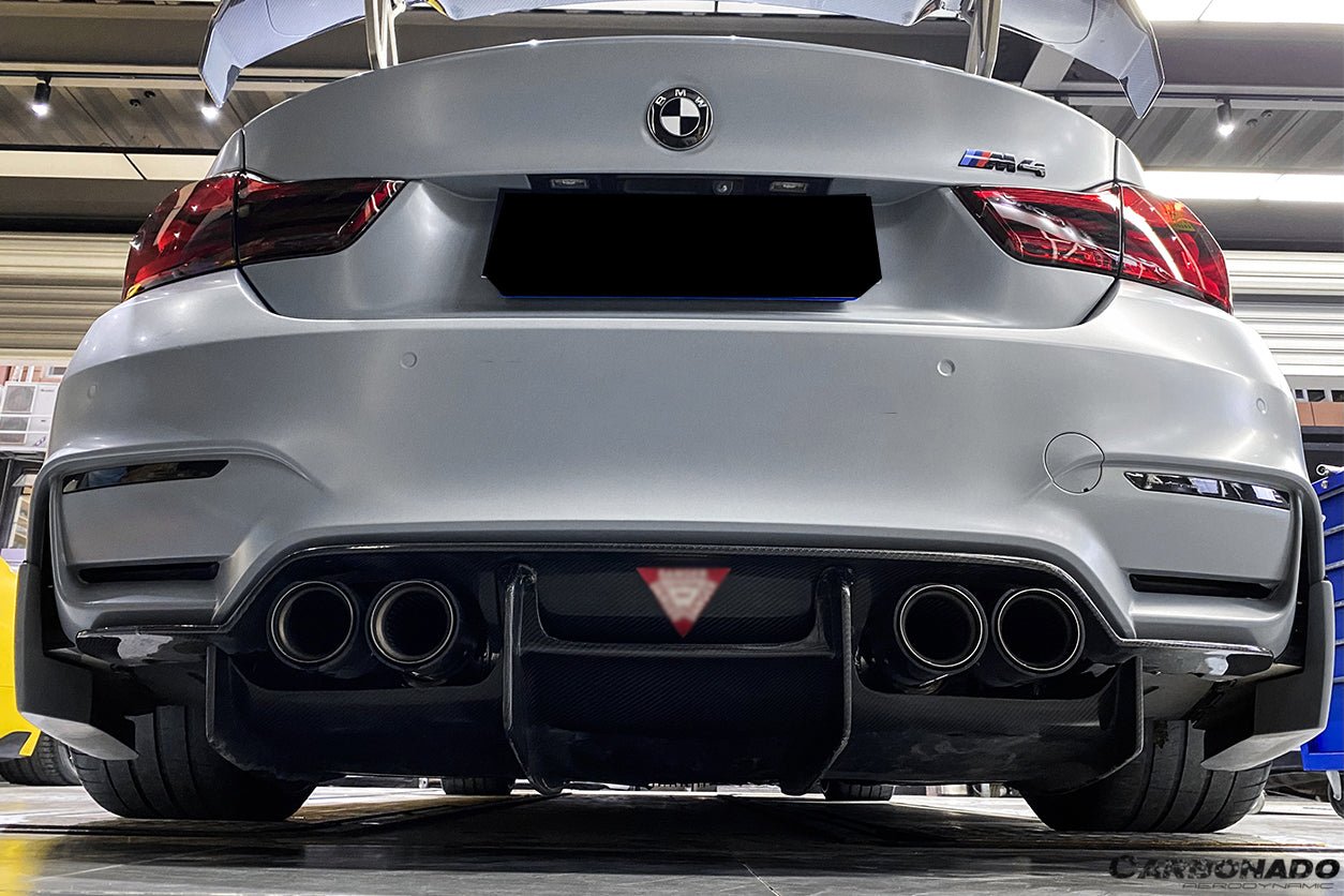 2014-2020 BMW M3 F80 & M4 F82 SM Style Carbon Fiber Rear Diffuser and Lip