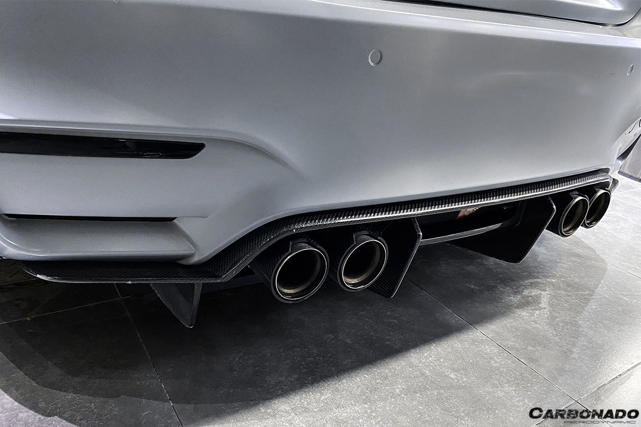 2014-2020 BMW M3 F80 & M4 F82 SM Style Carbon Fiber Rear Lip
