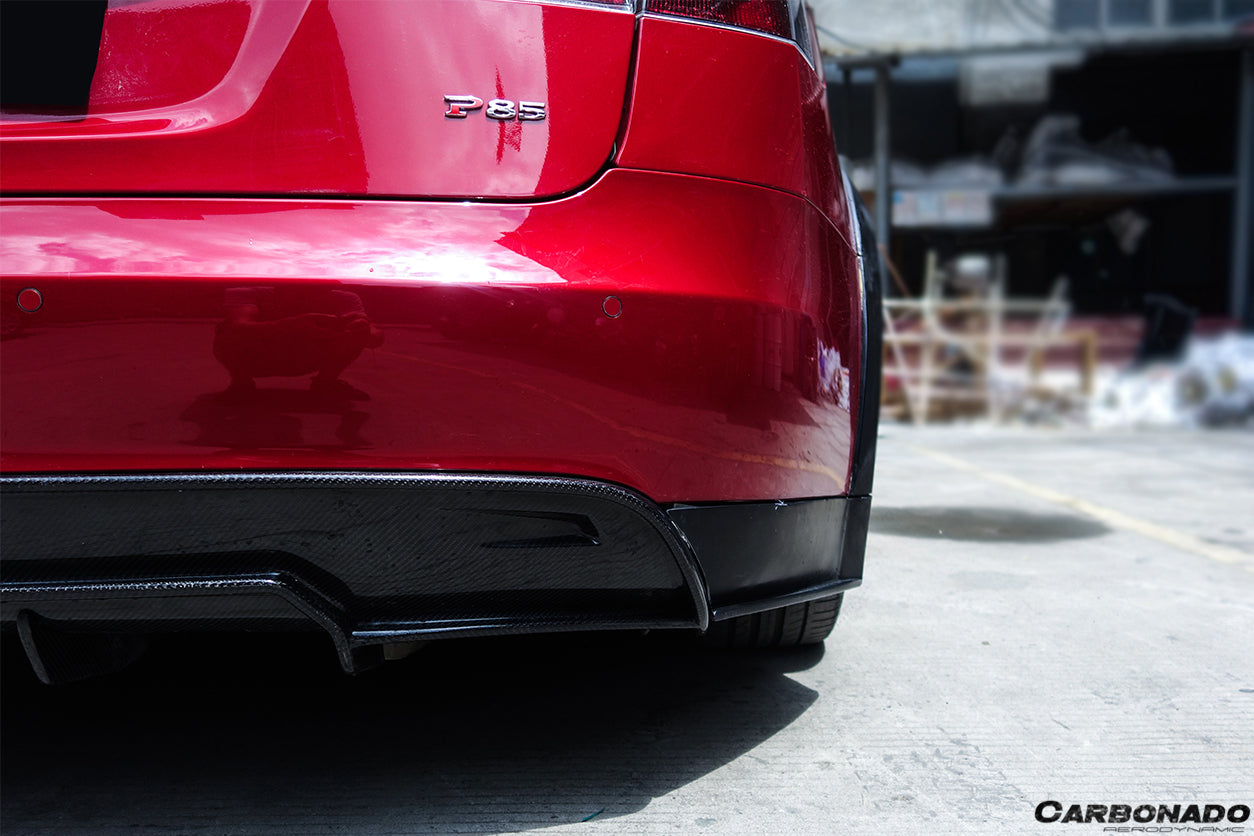 2012 - 2015 Tesla S Pre-facelift RS Style Carbon Fiber Rear Lip