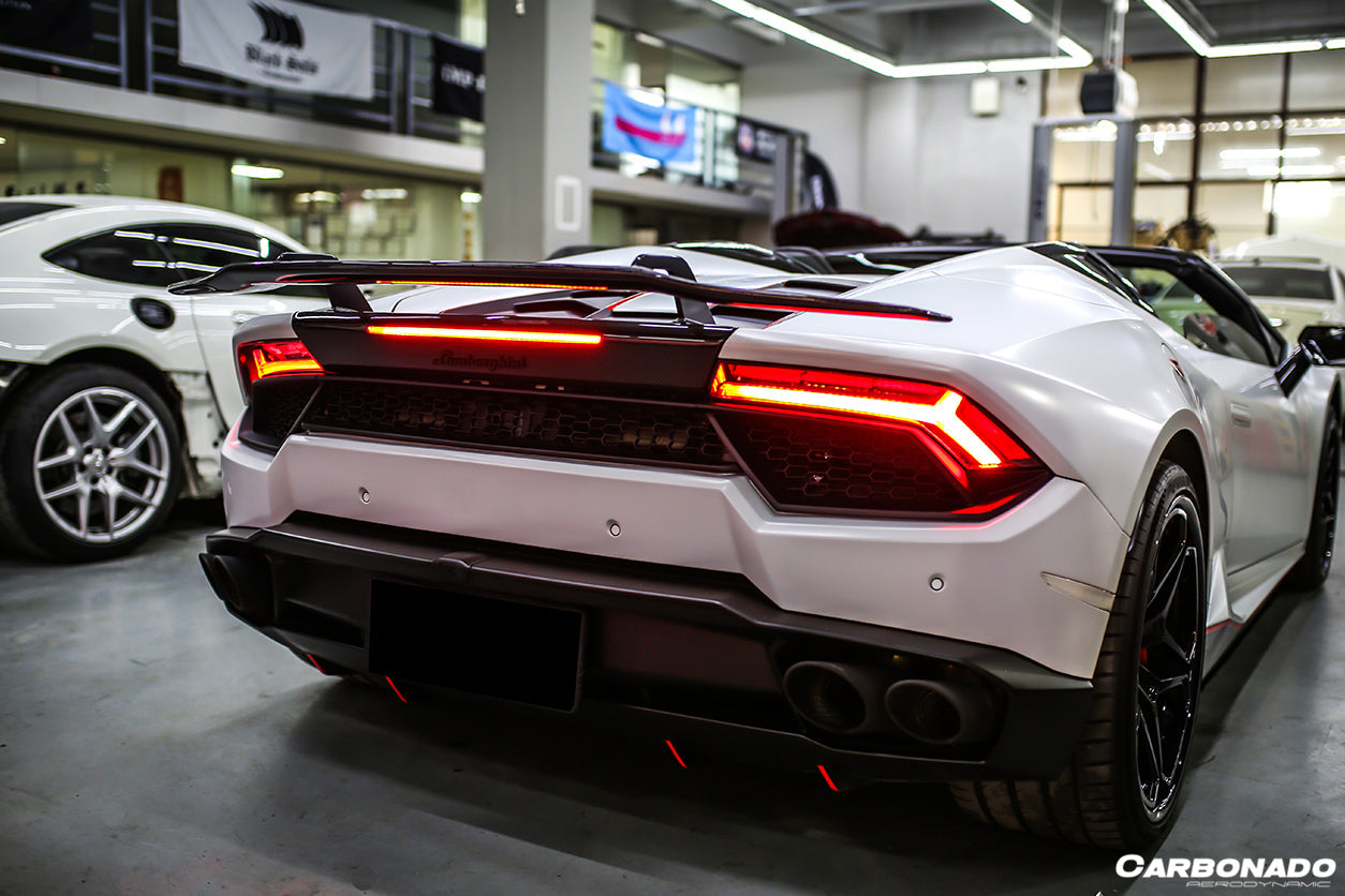 2015 - 2020 Lamborghini Huracan LP610/LP580 VRS-II Style Carbon Fiber Trunk Spoiler