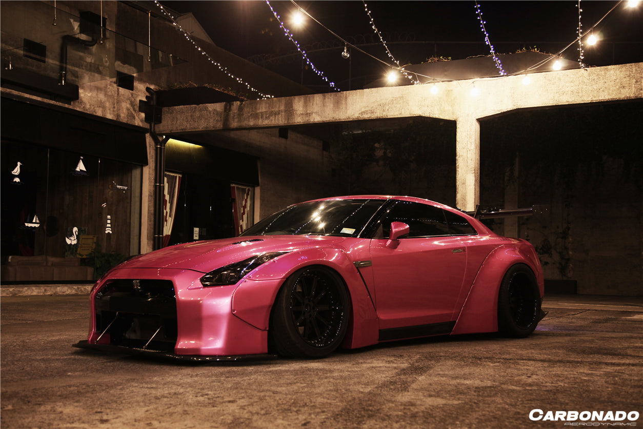 2008 - 2016 Nissan GTR R35 CBA/DBA DE Style Wide Fender Flares