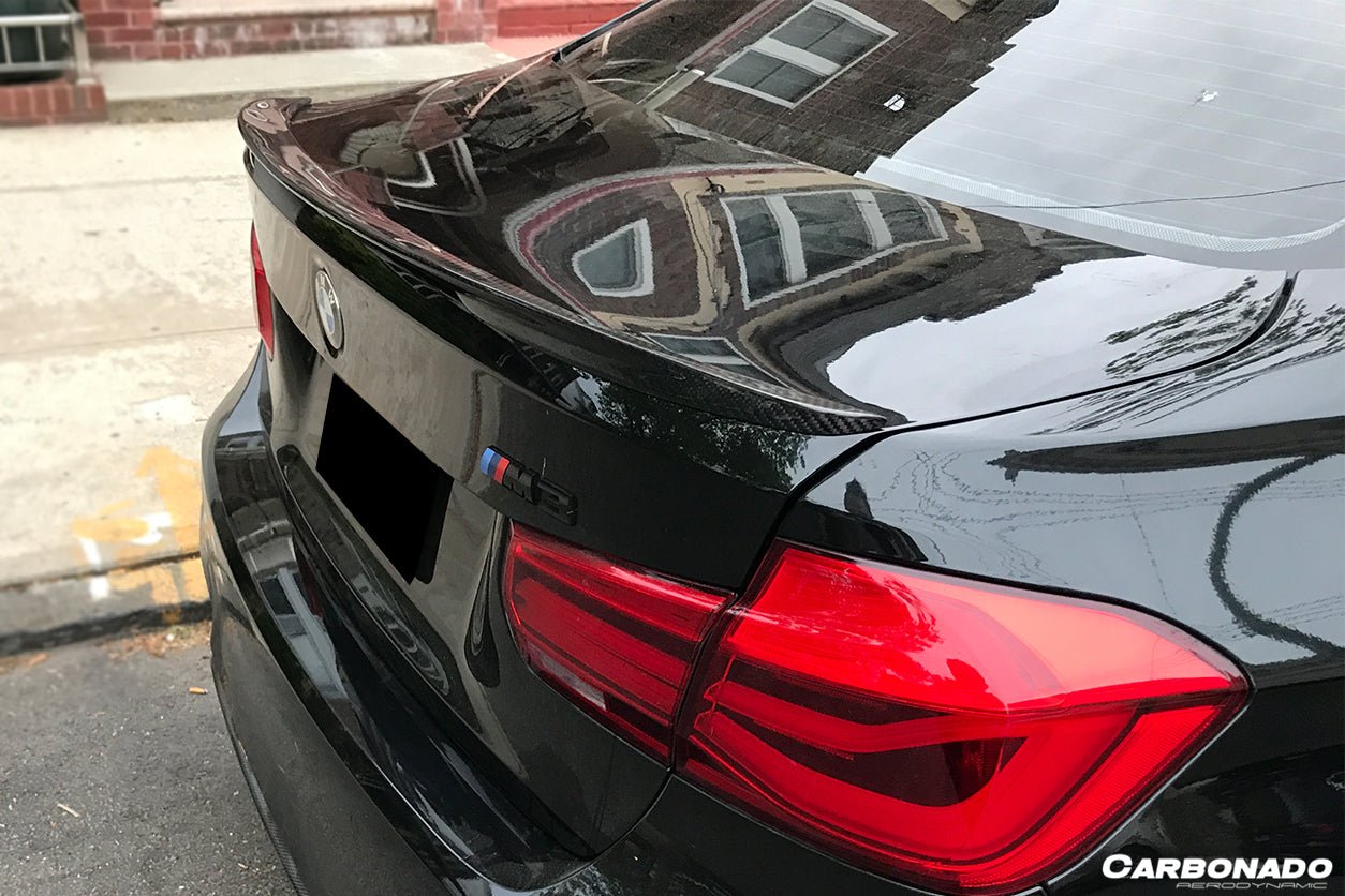 2014-2020 BMW F82 M4 Coupe D3 Style Carbon Fiber Trunk Spoiler