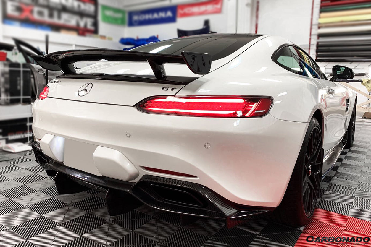 2015 - 2020 Mercedes Benz AMG GT/GTS/GTC RZS Style Carbon Fiber Trunk Spoiler