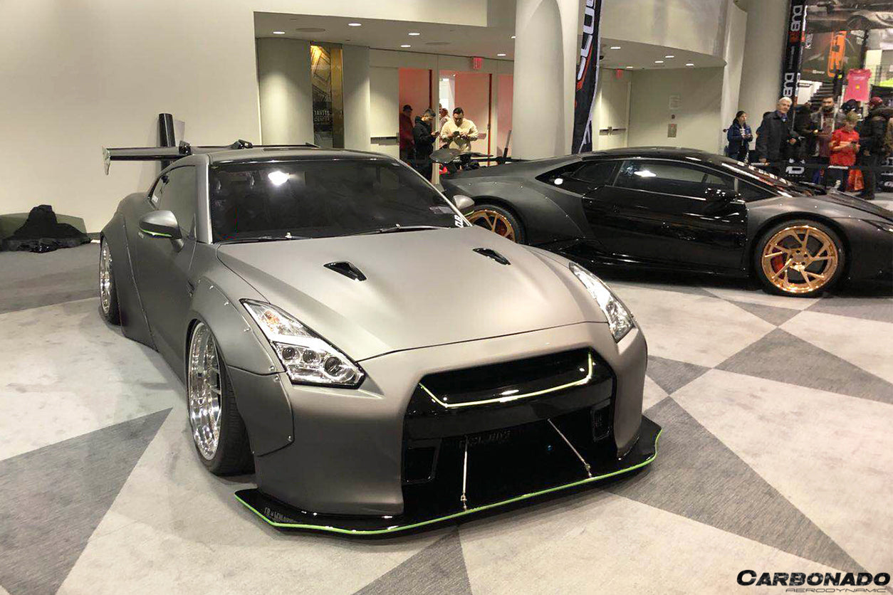 2008 - 2016 Nissan GTR R35 CBA/DBA DE Style Wide Fender Flares