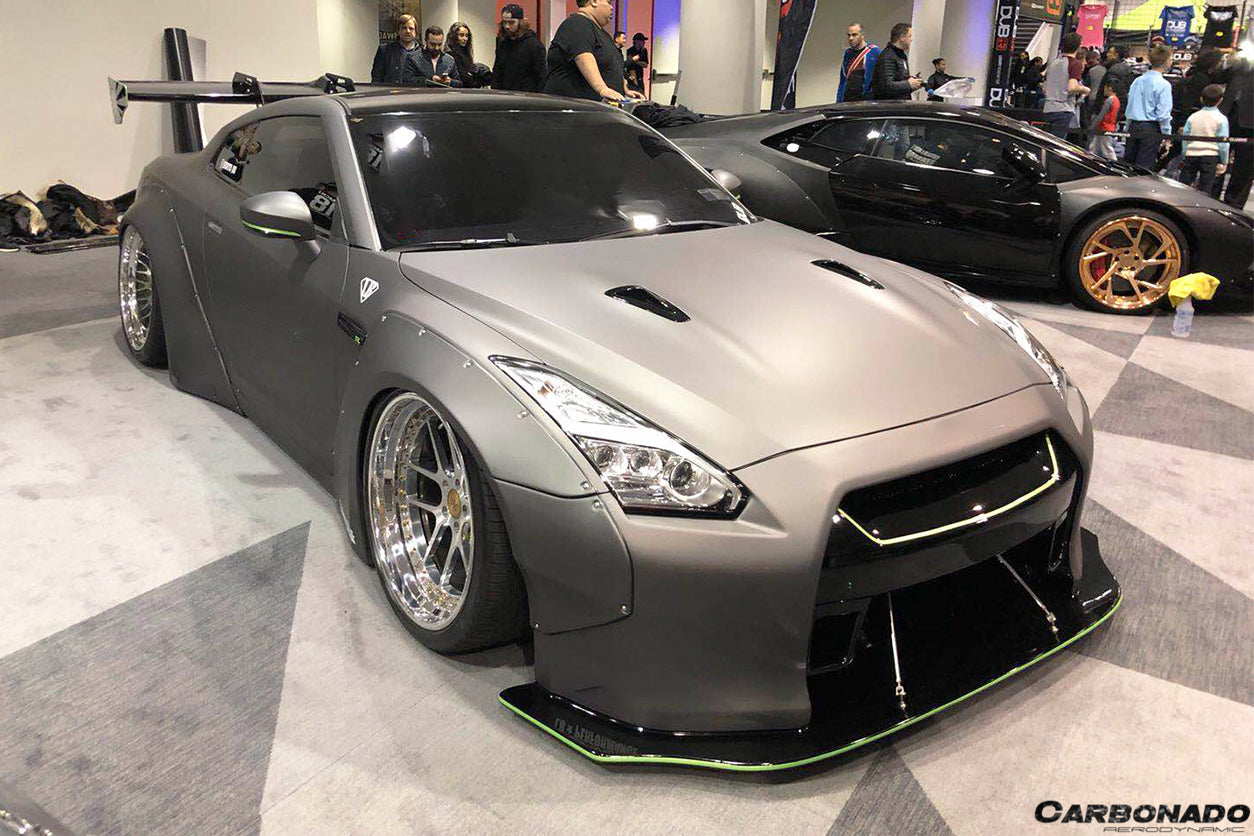 2008 - 2016 Nissan GTR R35 CBA/DBA DE Style Wide Fender Flares