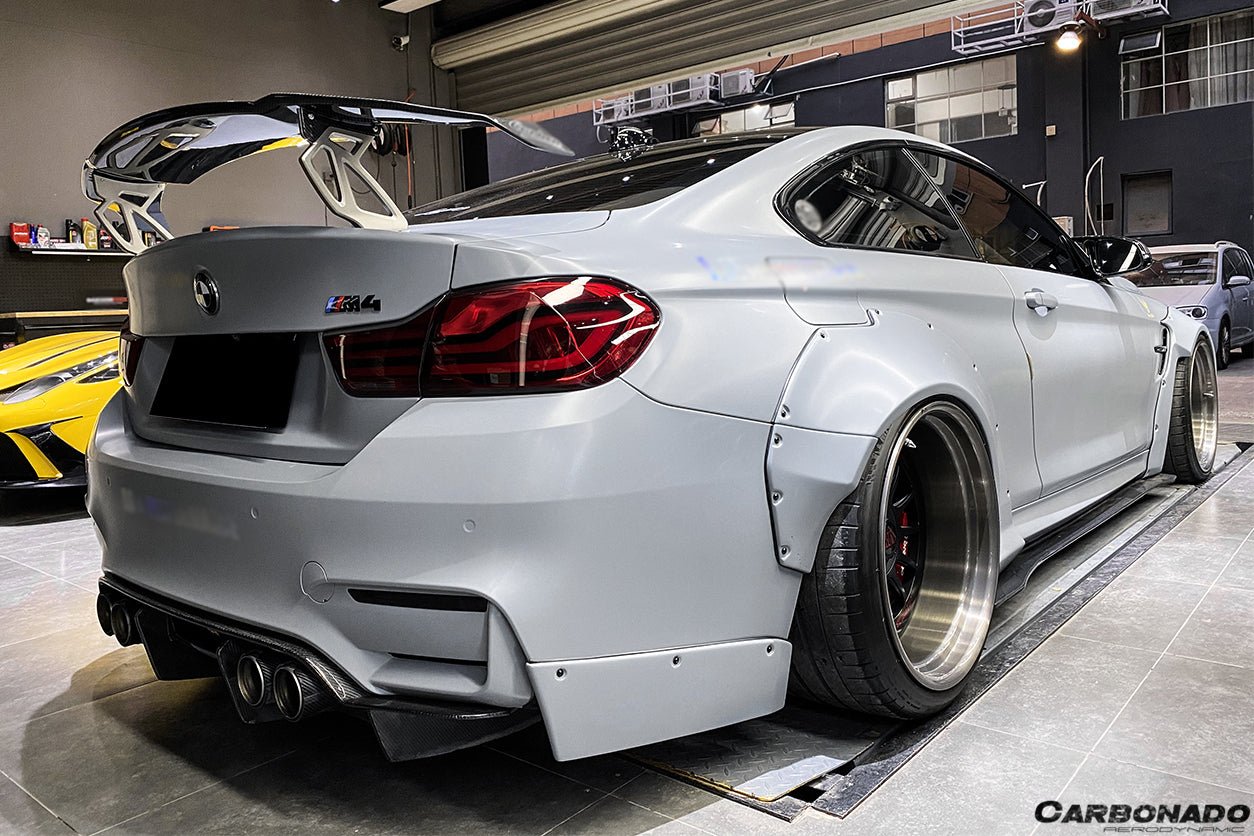 2014-2020 BMW M3 F80 & M4 F82 SM Style Carbon Fiber Rear Lip