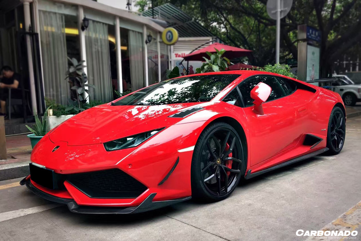 2015 - 2020 Lamborghini Huracan LP610 RZS Style Carbon Fiber Front Lip