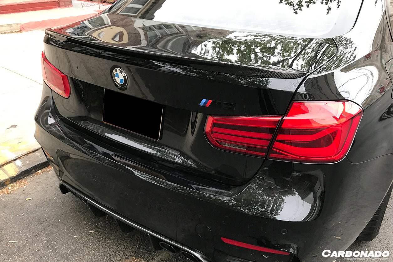 2014-2020 BMW F82 M4 Coupe D3 Style Carbon Fiber Trunk Spoiler