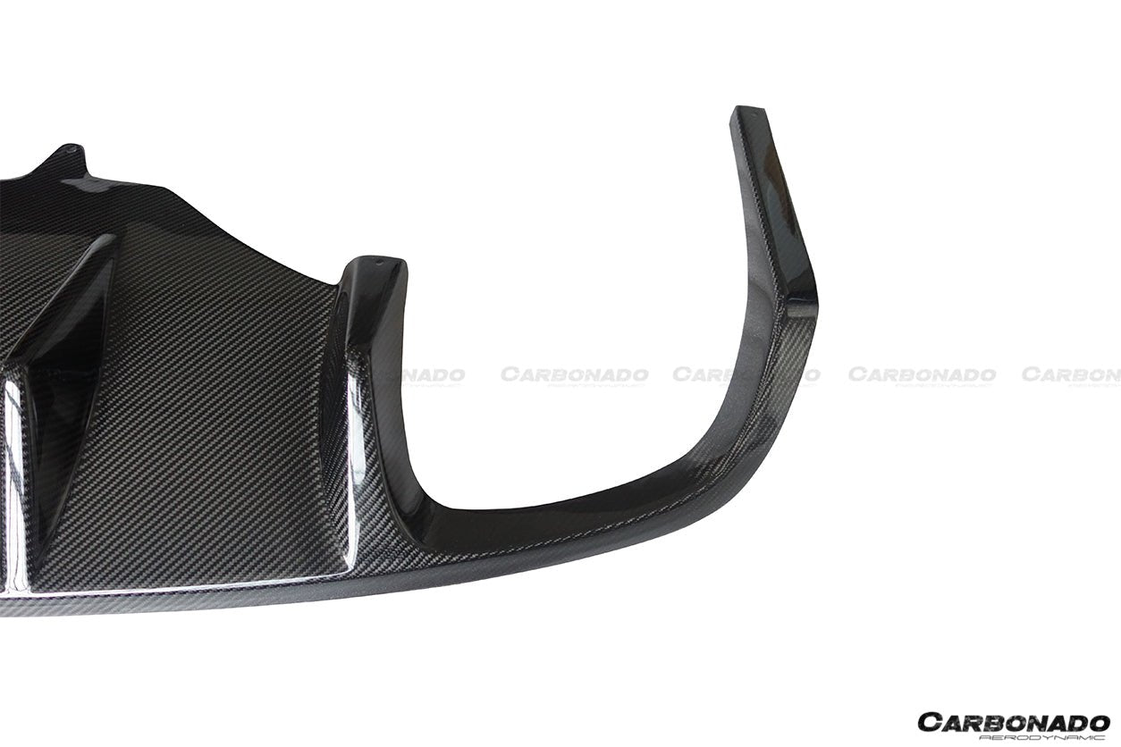 2014 - 2019 Porsche Macan BS Style Carbon Fiber Rear Diffuser