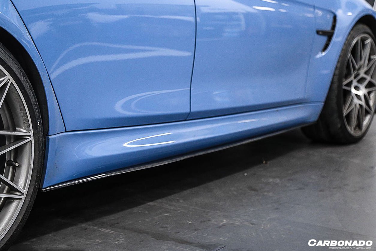 2014-2020 BMW M3 F80 & M4 F82 MP Style Carbon Fiber Side Skirts Under Board