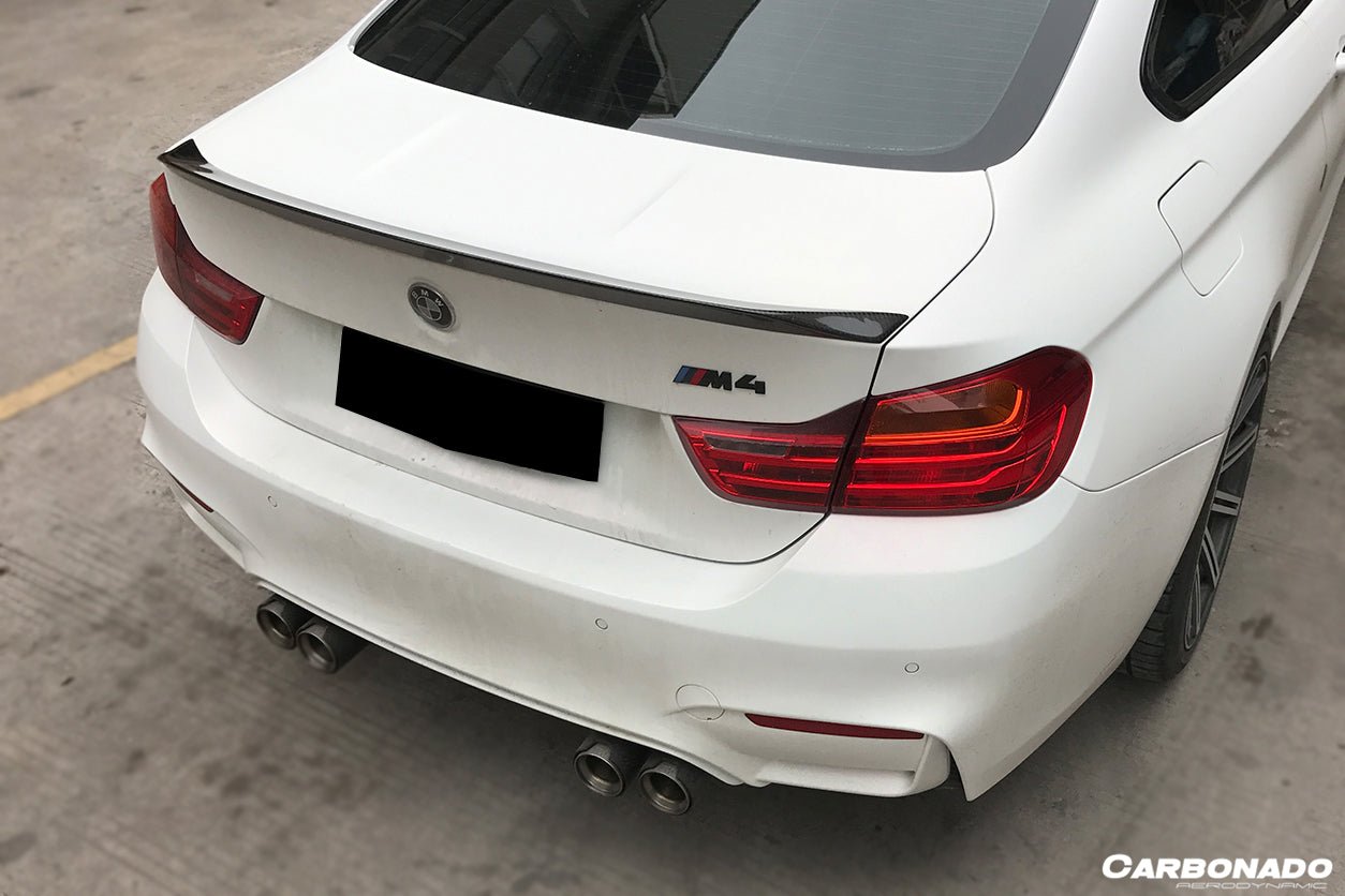 2014-2020 BMW F82 M4 Coupe D3 Style Carbon Fiber Trunk Spoiler
