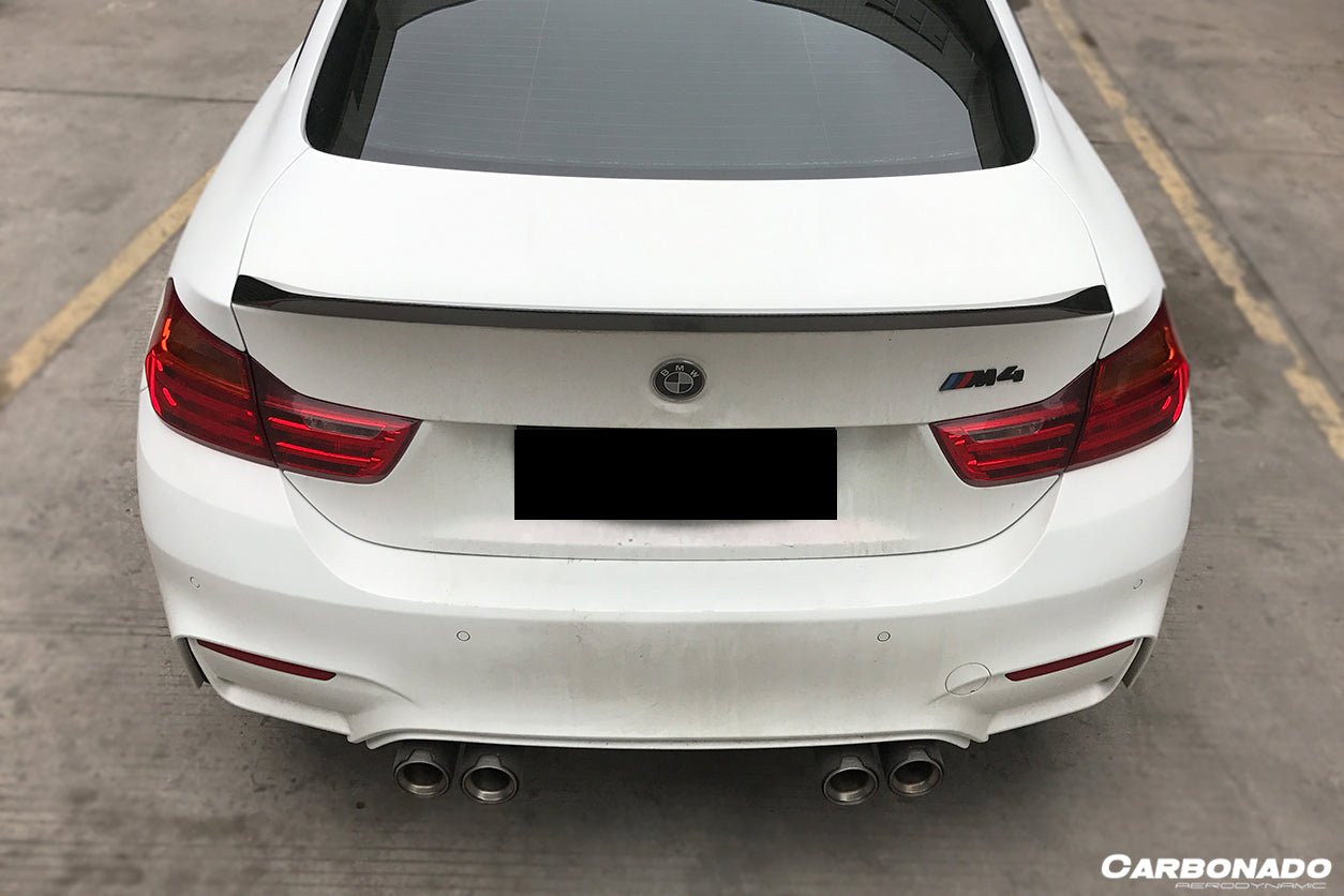 2014-2020 BMW F82 M4 Coupe D3 Style Carbon Fiber Trunk Spoiler