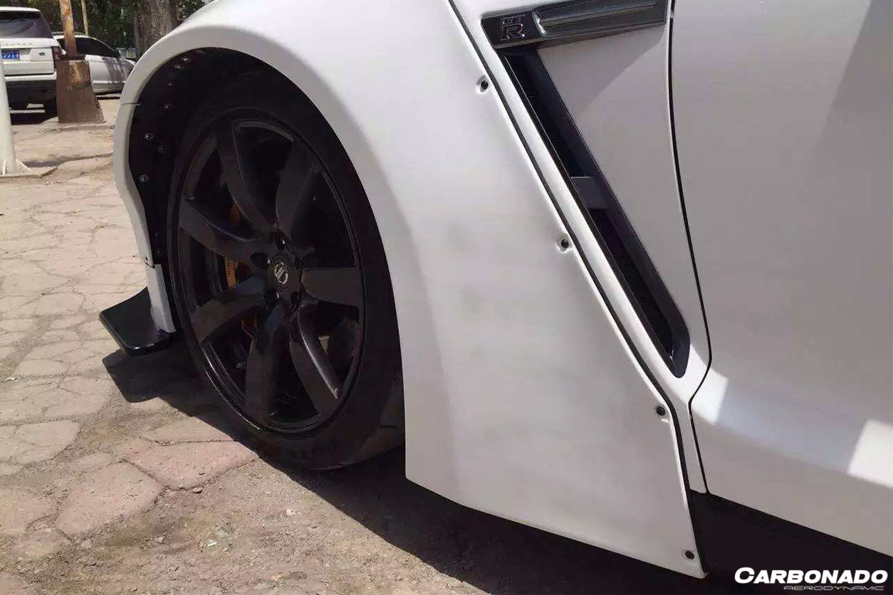 2008 - 2016 Nissan GTR R35 CBA/DBA DE Style Wide Fender Flares