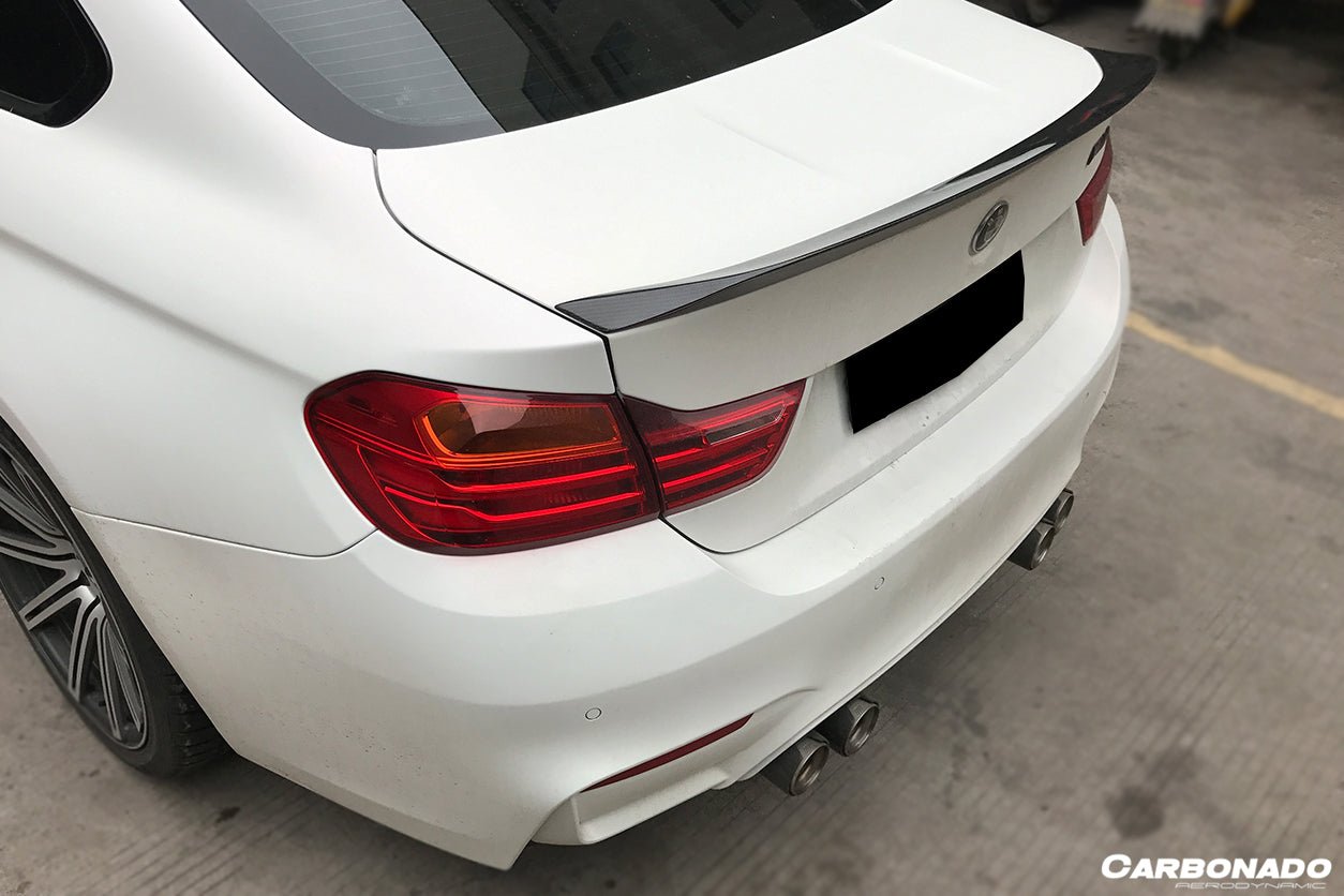 2014-2020 BMW F82 M4 Coupe D3 Style Carbon Fiber Trunk Spoiler