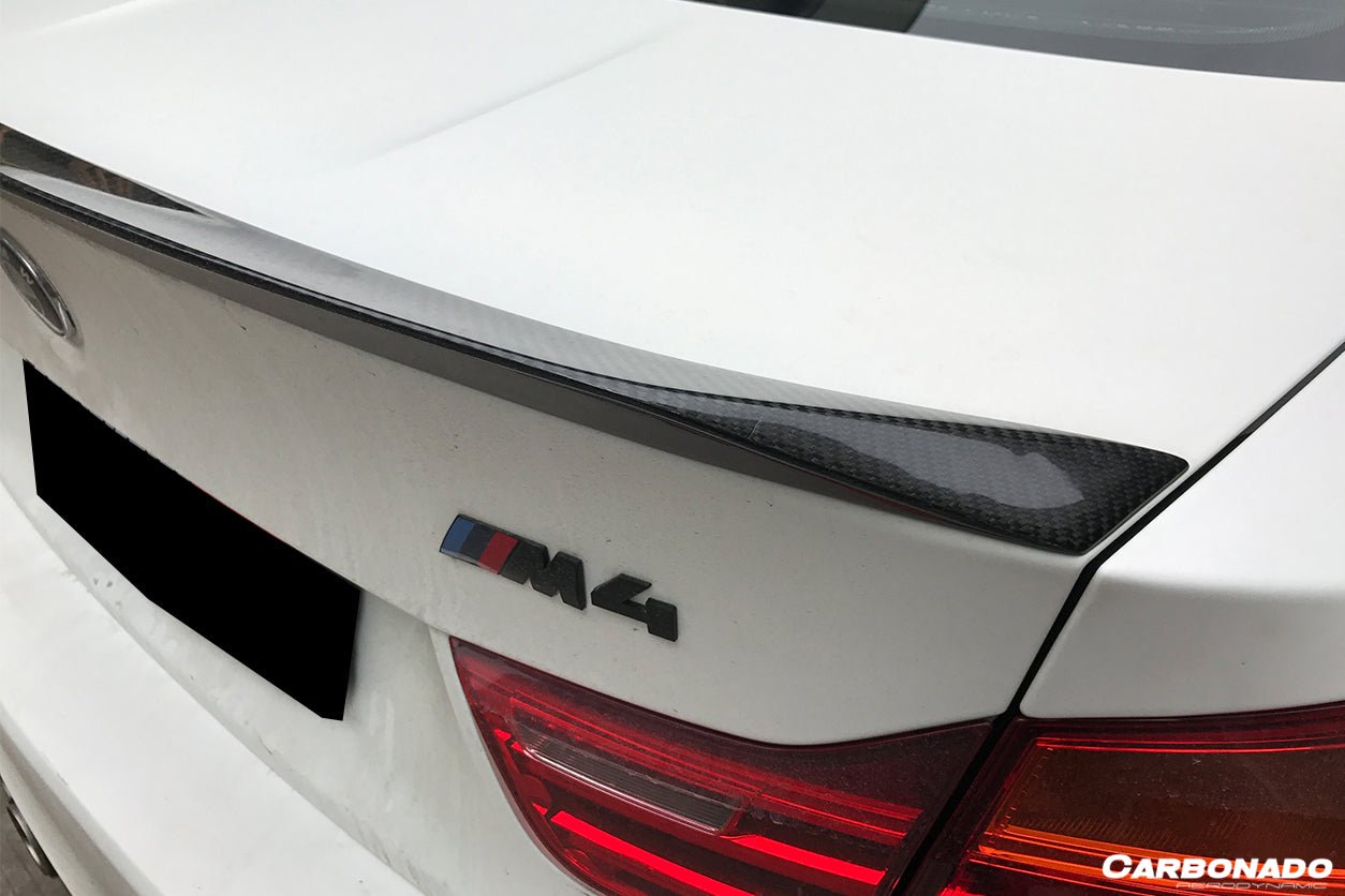 2014-2020 BMW F82 M4 Coupe D3 Style Carbon Fiber Trunk Spoiler