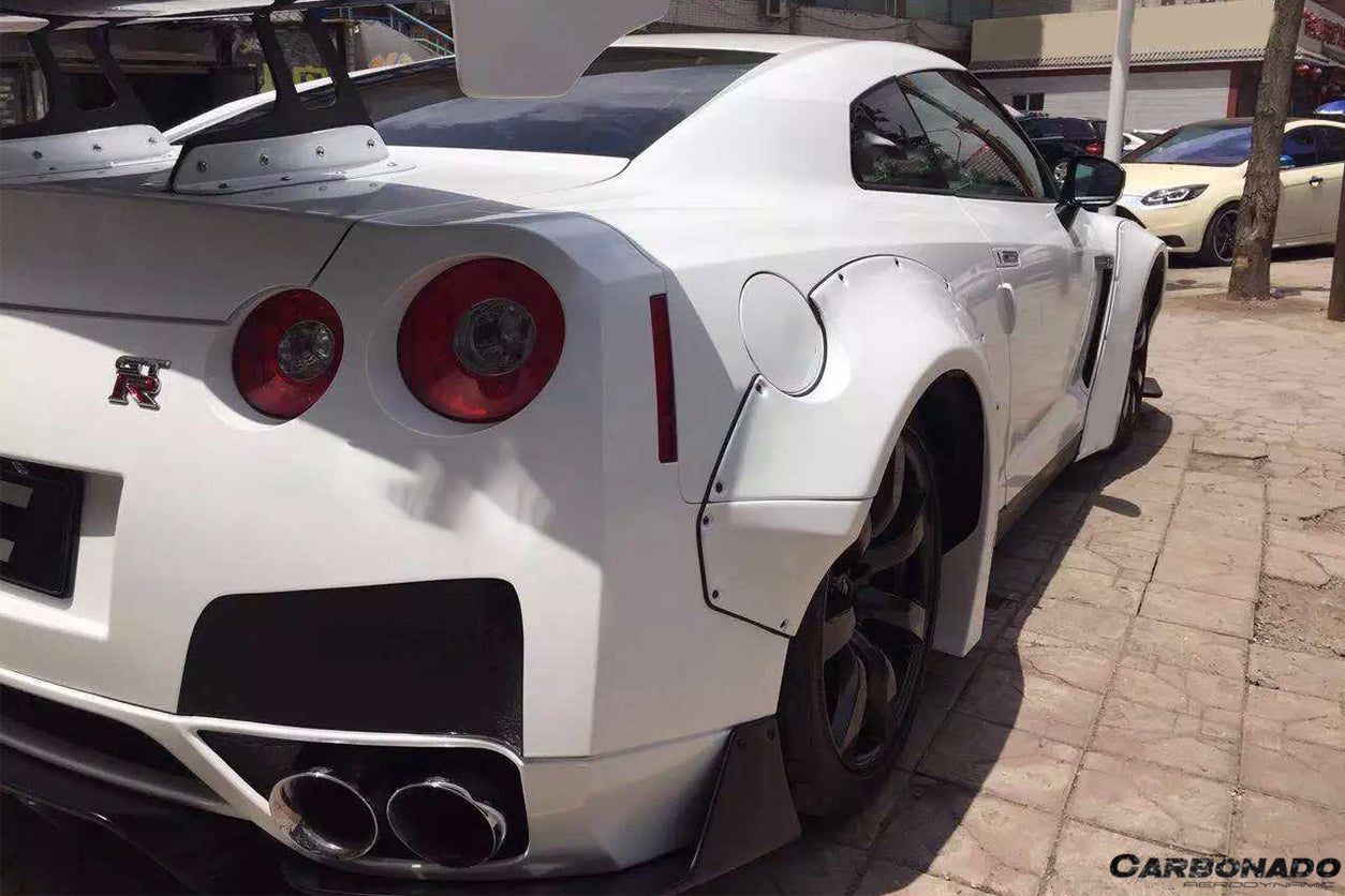 2008 - 2016 Nissan GTR R35 CBA/DBA DE Style Wide Fender Flares