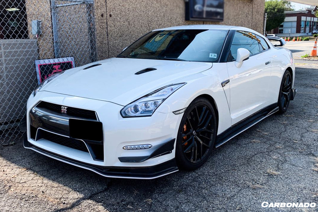 2008 - 2022 Nissan GTR R35 CBA/DBA VA-II Style Carbon Fiber Side Skirts Under Board