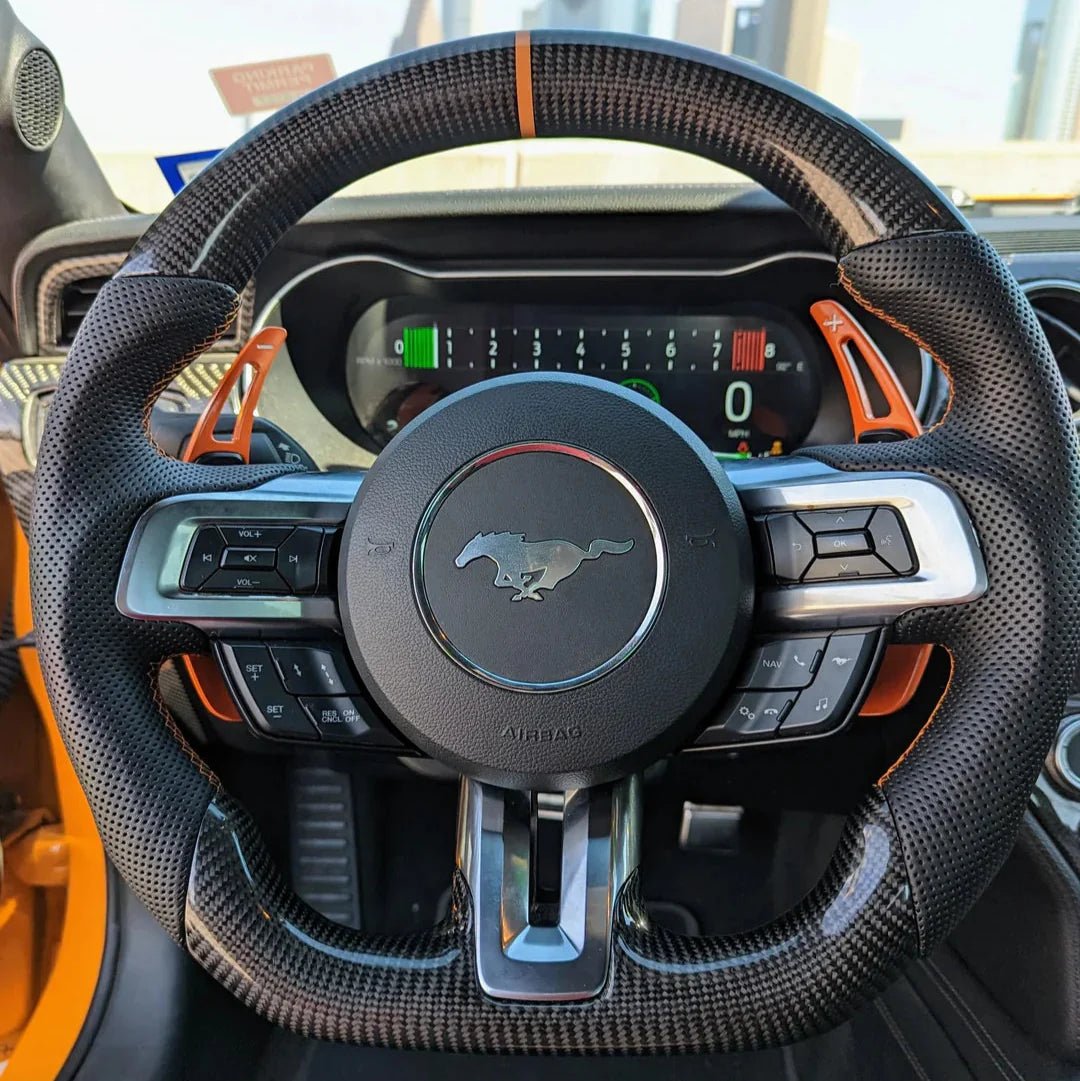 Ford Mustang S550 Custom Carbon Fiber Steering Wheel 2015-2023