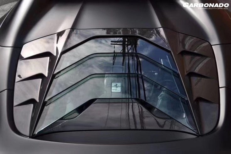 2015 - 2020 Ferrari 488 Spyder MSY Style Carbon Fiber Engine Hood