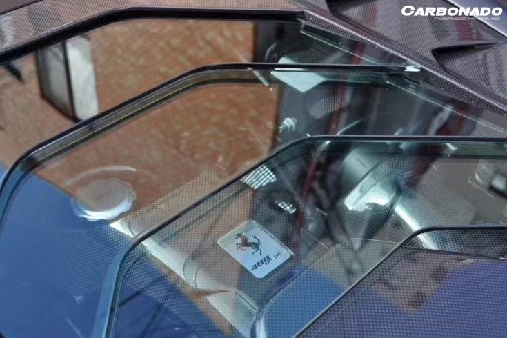 2015 - 2020 Ferrari 488 Spyder MSY Style Carbon Fiber Engine Hood