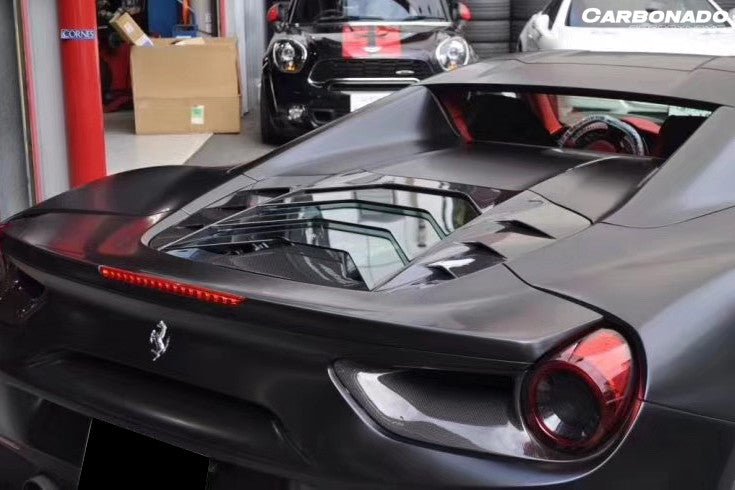 2015 - 2020 Ferrari 488 Spyder MSY Style Carbon Fiber Engine Hood