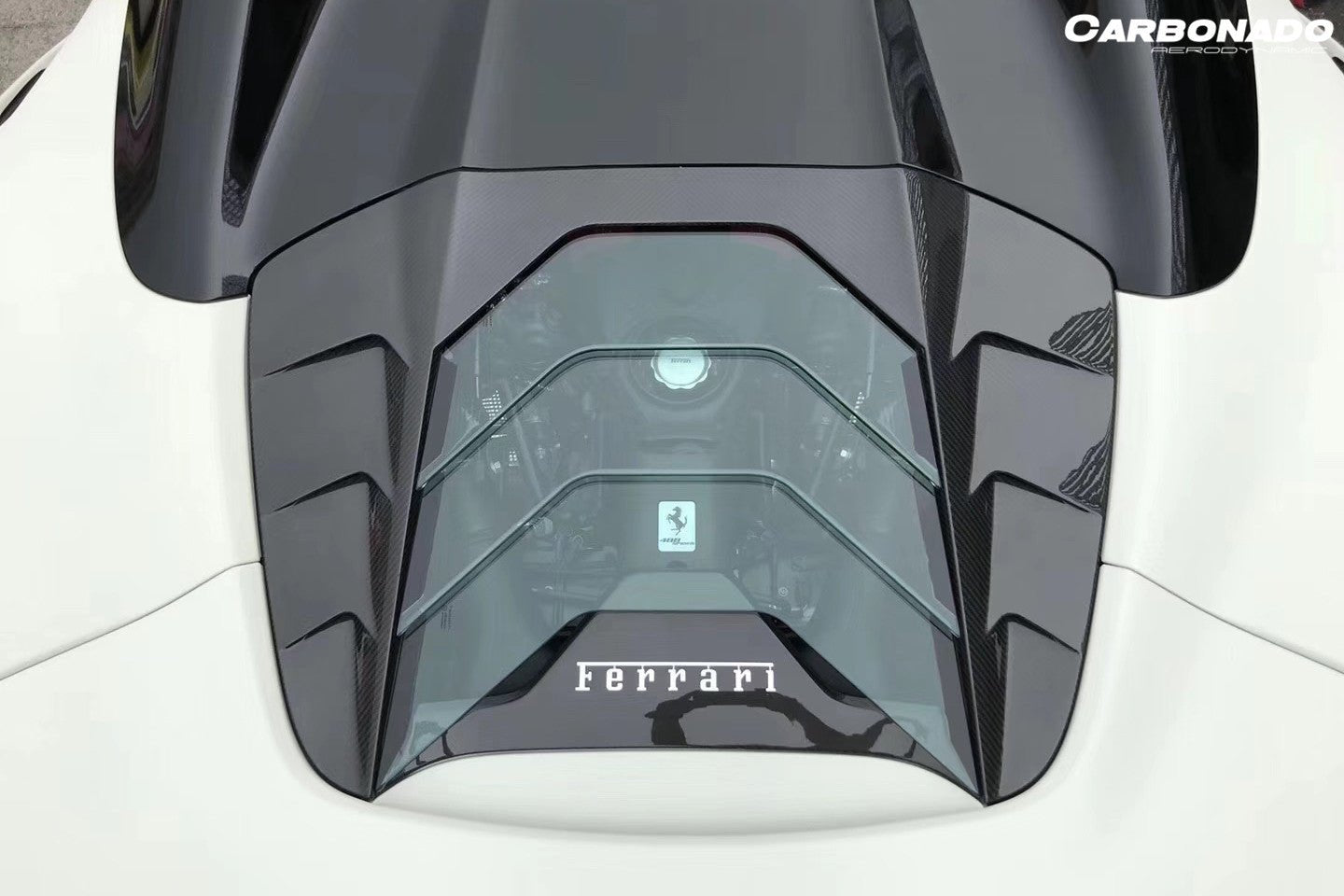 2015 - 2020 Ferrari 488 Spyder MSY Style Carbon Fiber Engine Hood