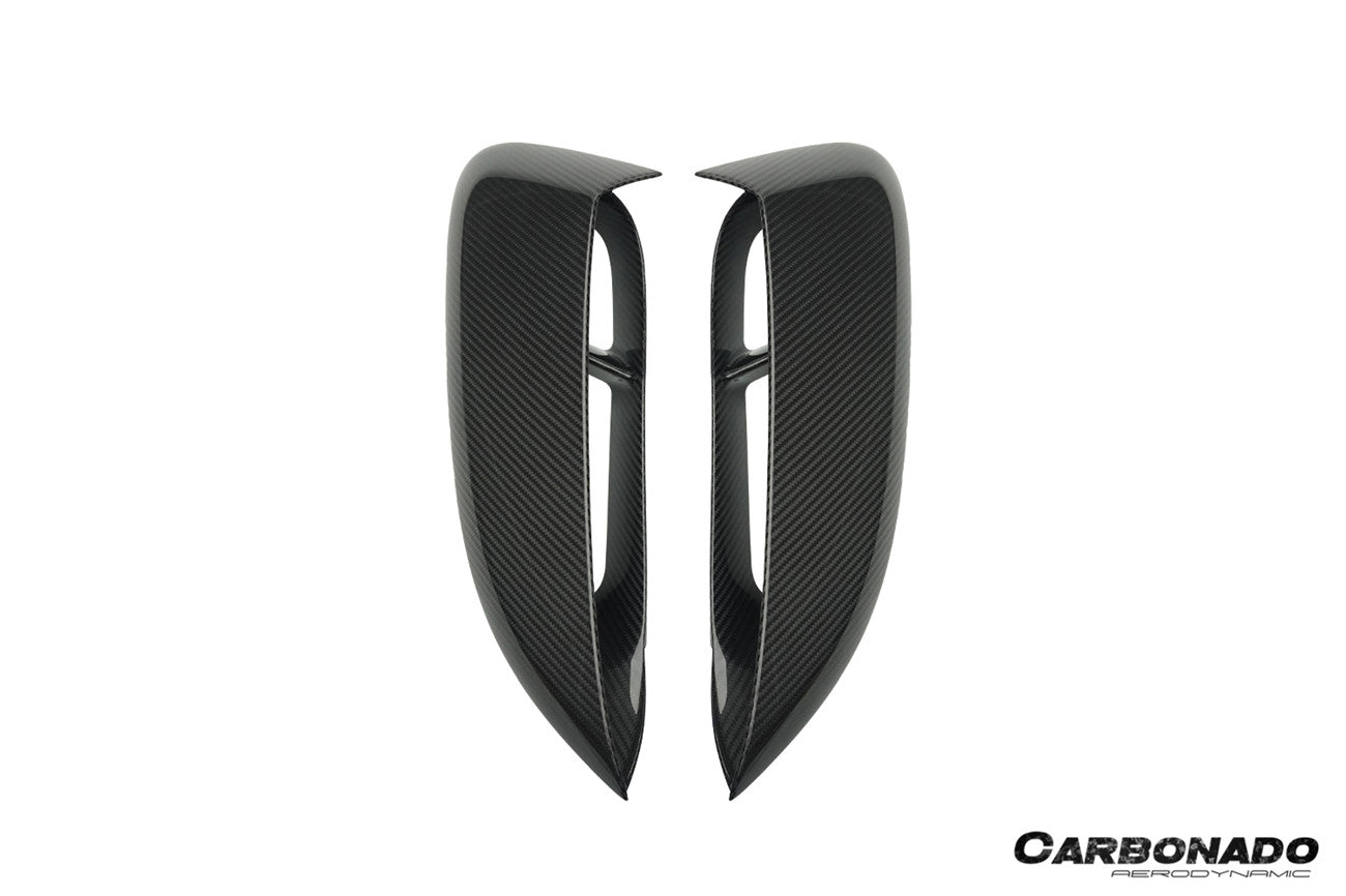 Porsche 718 Cayman Boxster GT4 Style Dry Carbon Fiber Quarter Panel Side Scoops 2017-2025