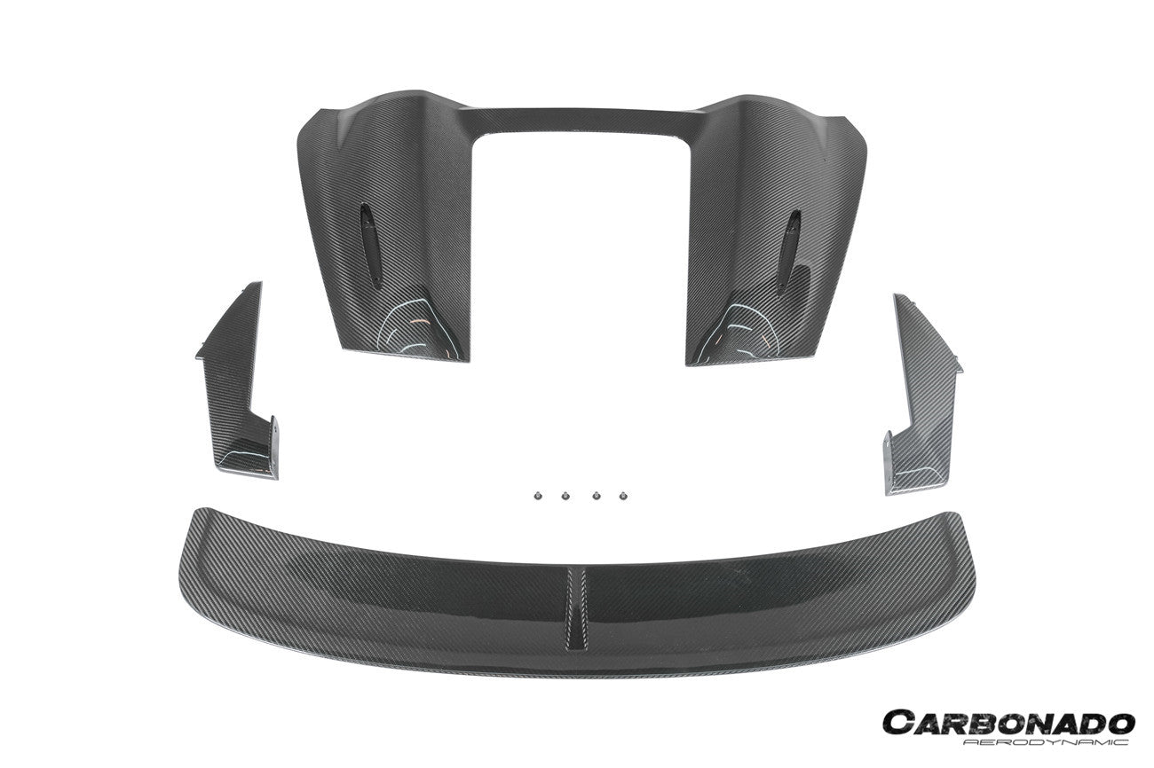 Porsche 718 981 Boxster HU Style Dry Carbon Fiber Hump Spoiler Wing 2012-2025