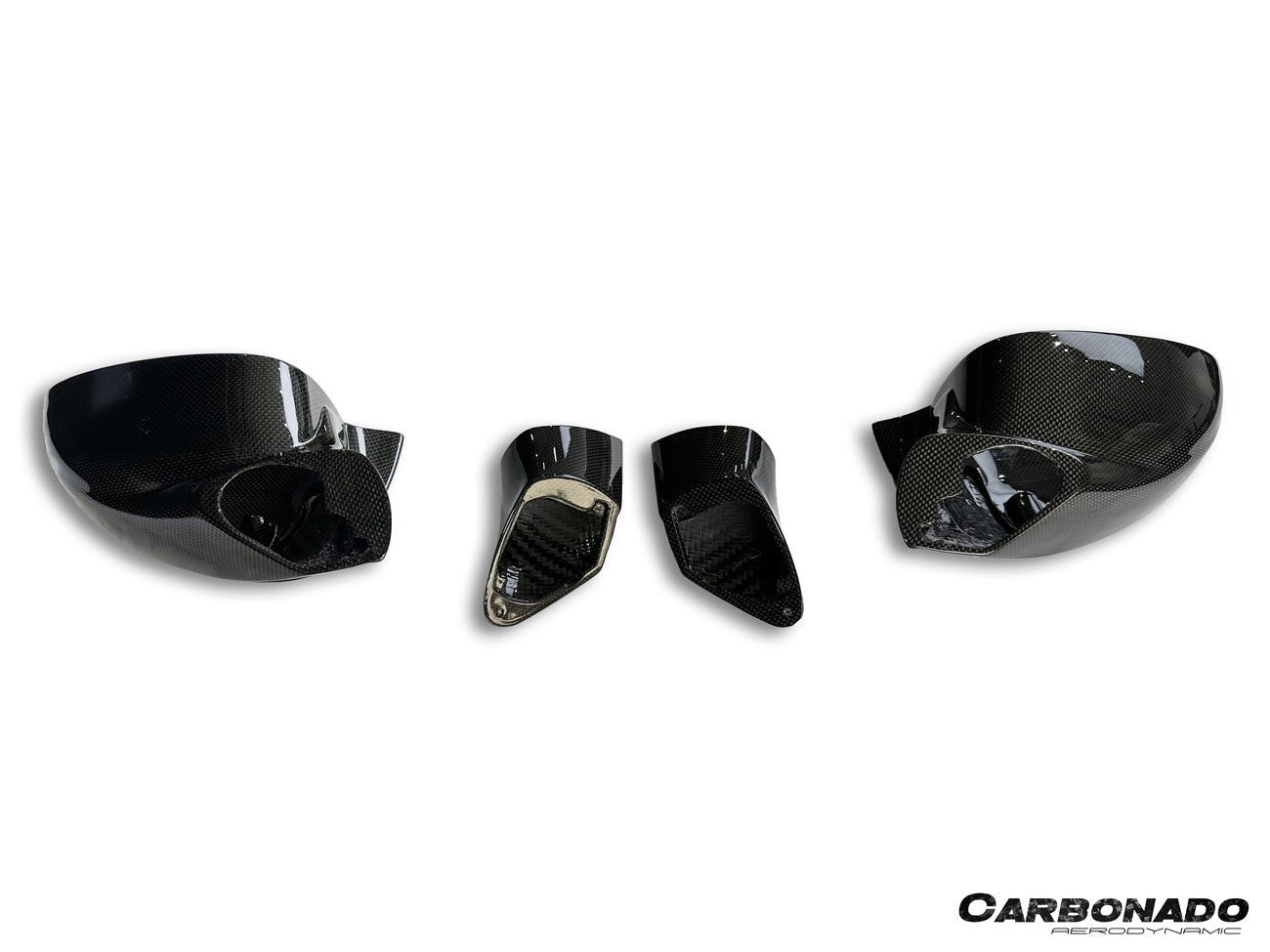 Ferrari F8 MSY Style Autoclave Carbon Fiber Mirror Housing Replacement 2019-2024