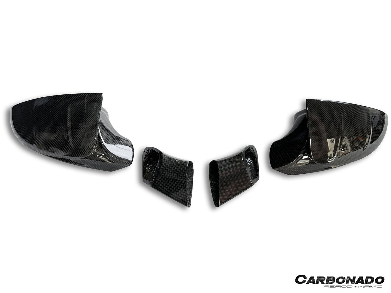 Ferrari F8 MSY Style Autoclave Carbon Fiber Mirror Housing Replacement 2019-2024