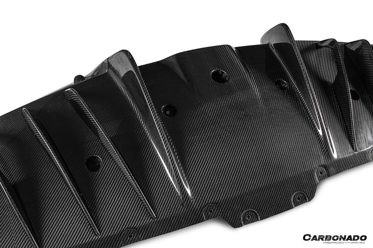 Ferrari SF90 Stradale OE Style Autoclave Carbon Fiber Rear Diffuser 2020-Up
