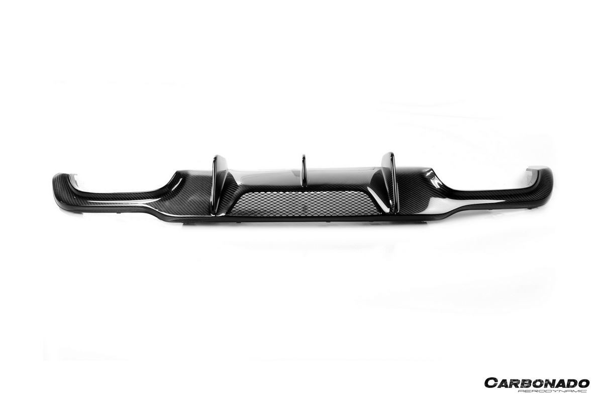 2012 - 2014 Mercedes Benz W204 C63 AMG Sedan VS Style Carbon Fiber Rear Lip