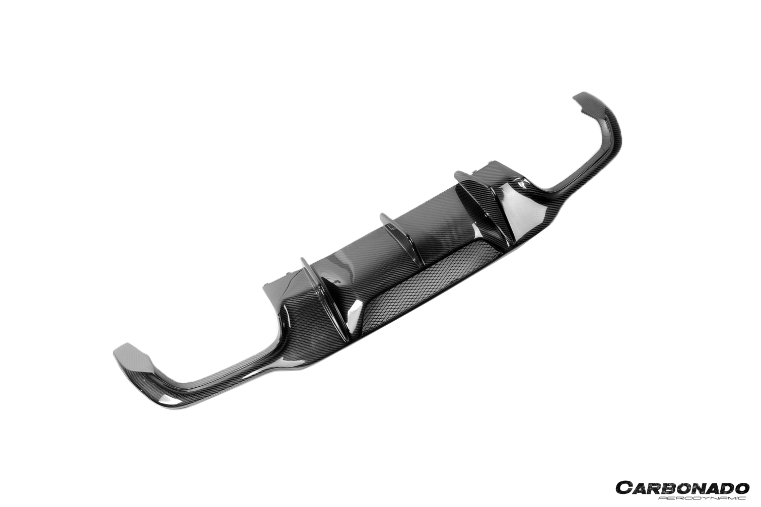 2012 - 2014 Mercedes Benz W204 C63 AMG Sedan VS Style Carbon Fiber Rear Lip