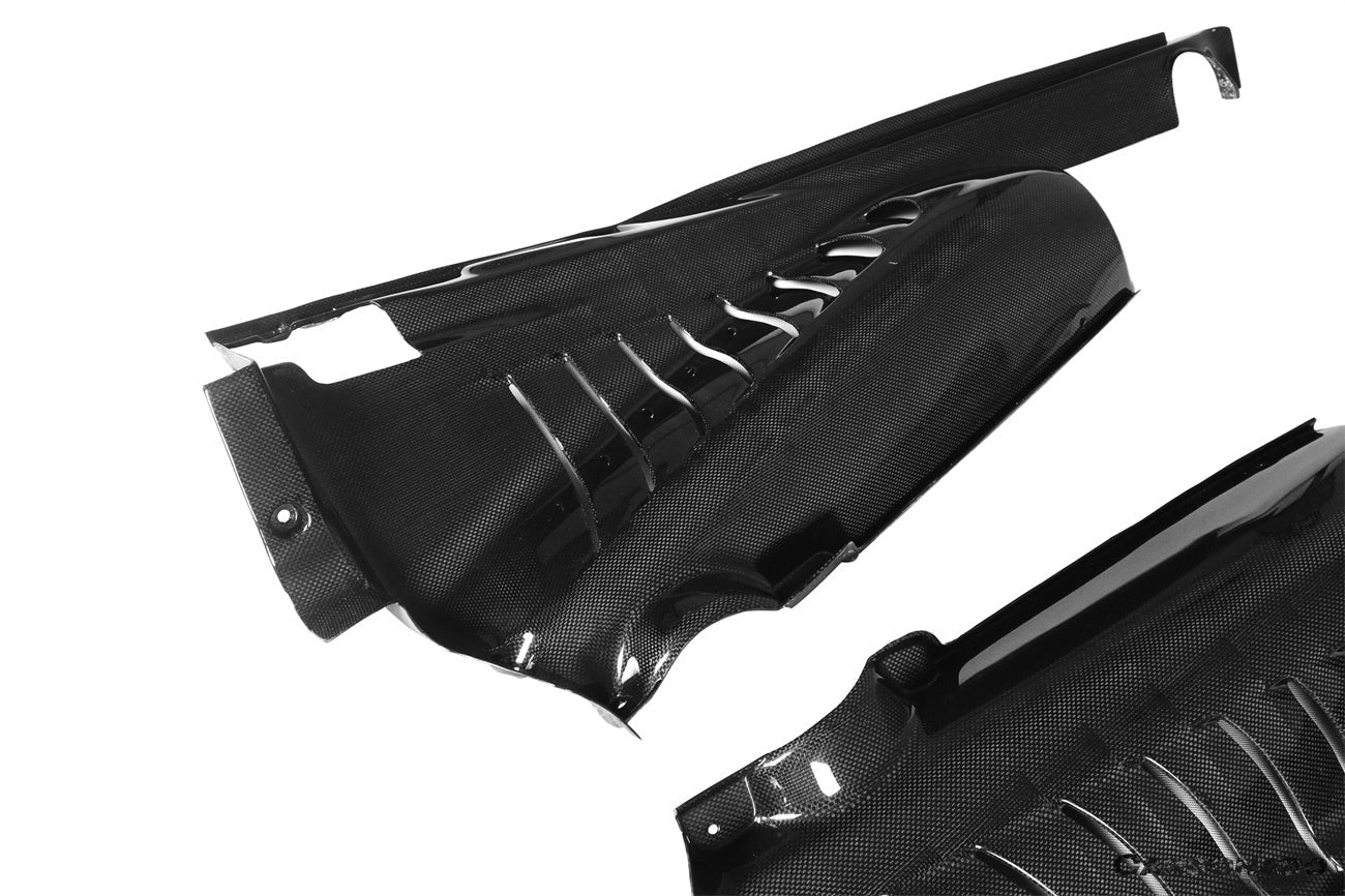 Ferrari 488 GTB Pista F8 Dry Carbon Fiber With Heat Protection Engine Bay Panels  2015-2023