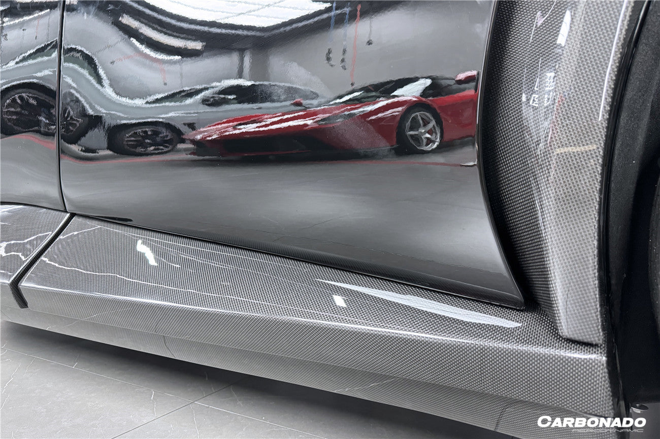 2023-2025 Ferrari Purosangue OEM Style Dry Carbon Side Skirts