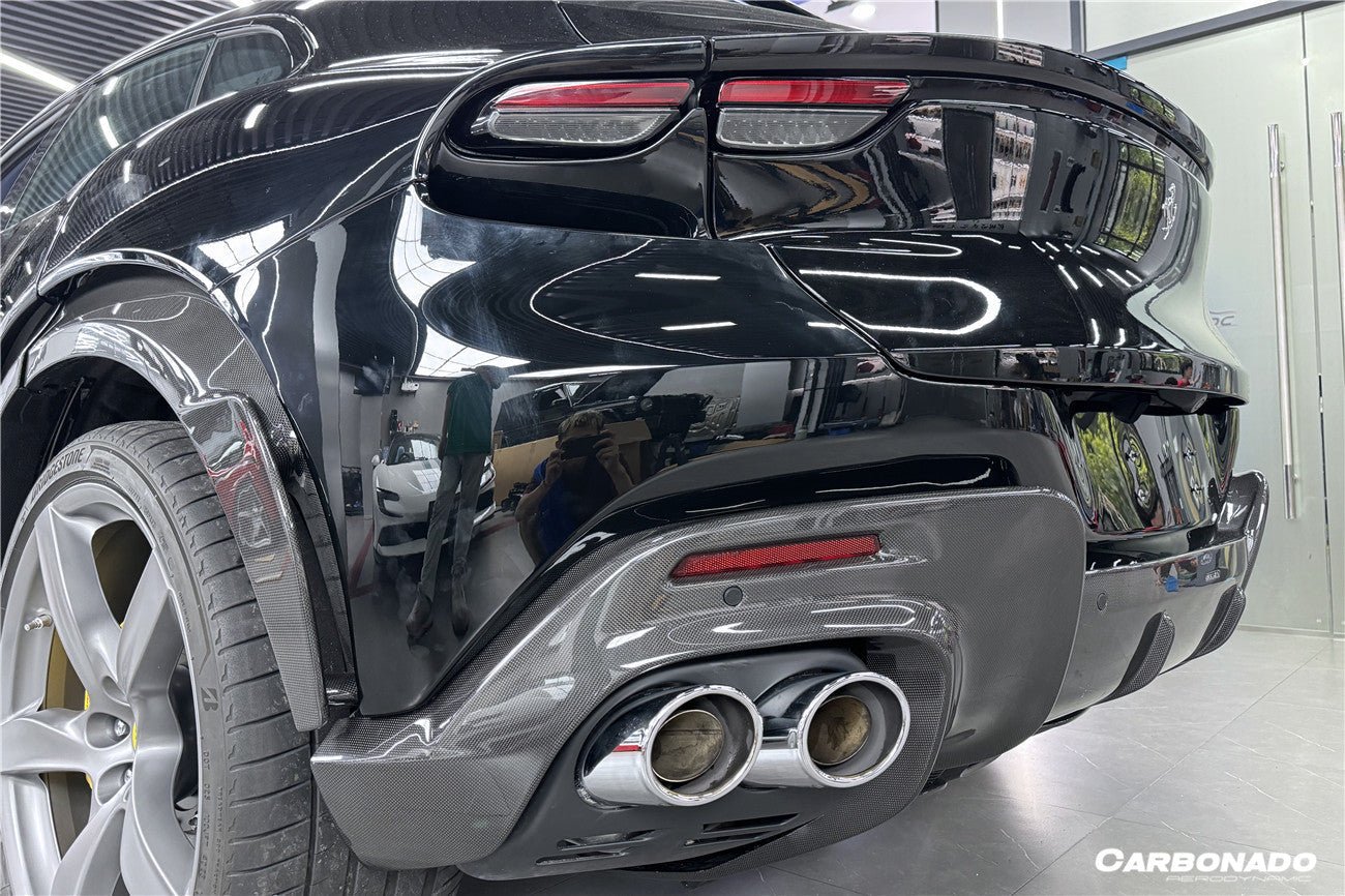 2023-2025 Ferrari Purosangue OEM Style Dry Carbon Rear Diffuser