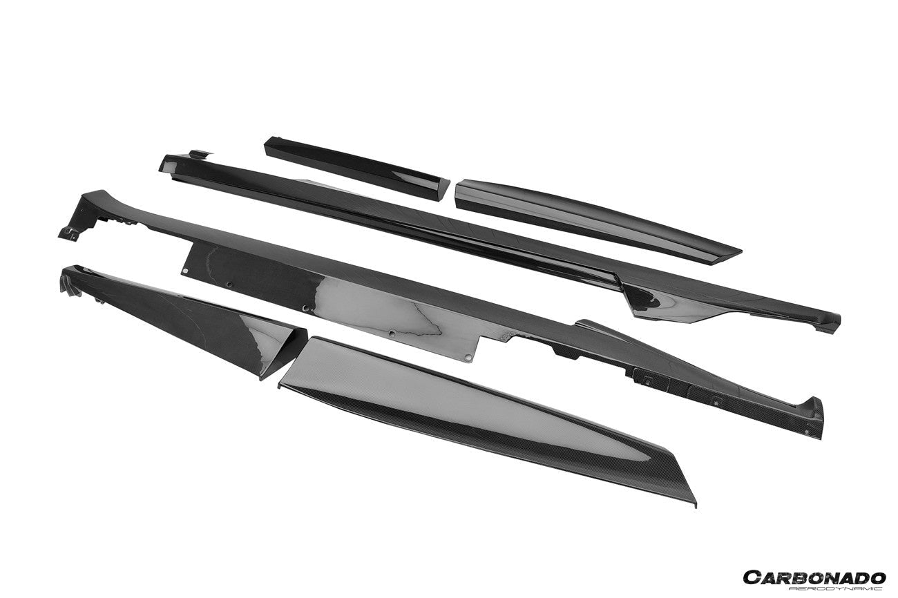2023-2025 Ferrari Purosangue OEM Style Dry Carbon Side Skirts