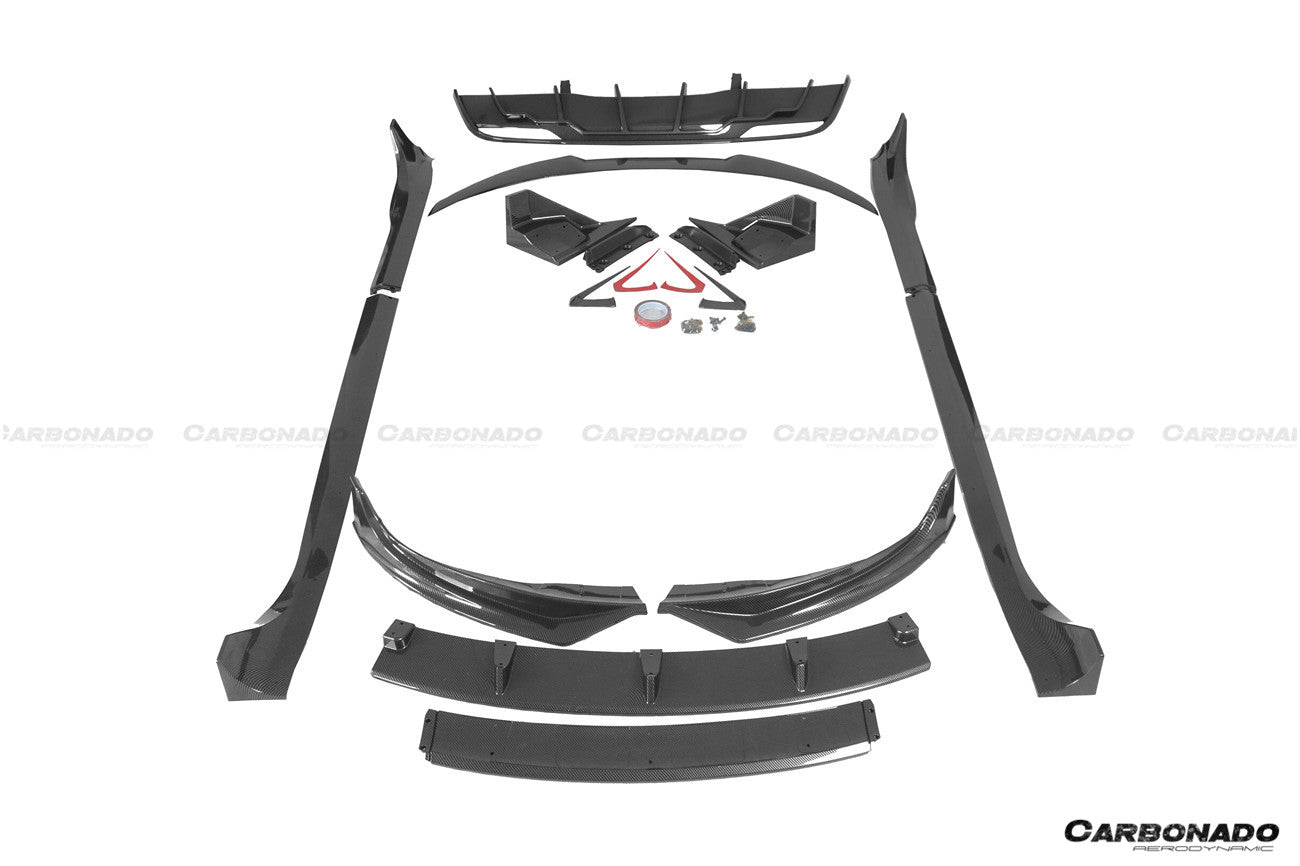 2023 - 2025 Tesla Model 3 LCI Fast Style Carbon Fiber Pattern Look Body Kit