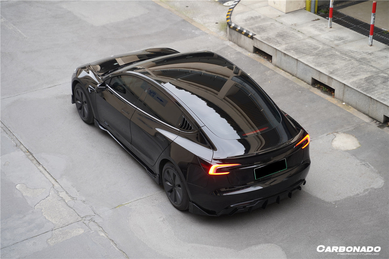 2023 - 2025 Tesla Model 3 LCI Fast Style Carbon Fiber Pattern Look Body Kit
