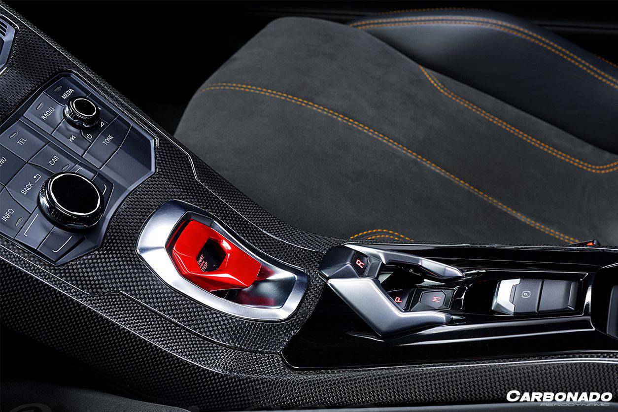 2015-2019 Lamborghini Huracan LP610 & LP580 & EVO OEM Style Autoclave Carbon Fiber Center Console Tunnel - Carbonado