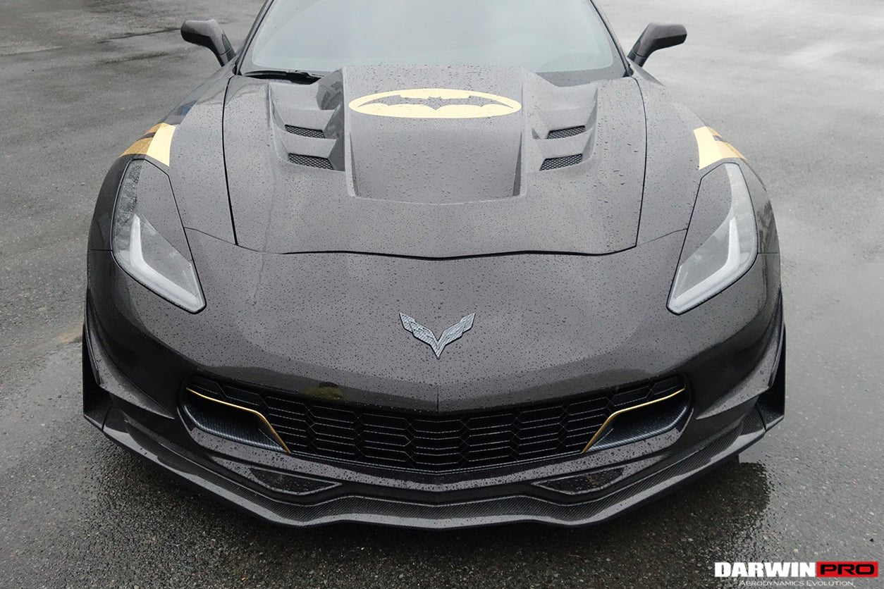 2013-2019 Corvette C7 Z51 Z06 Grandsport Carbon Fiber Front Lip with Winglets