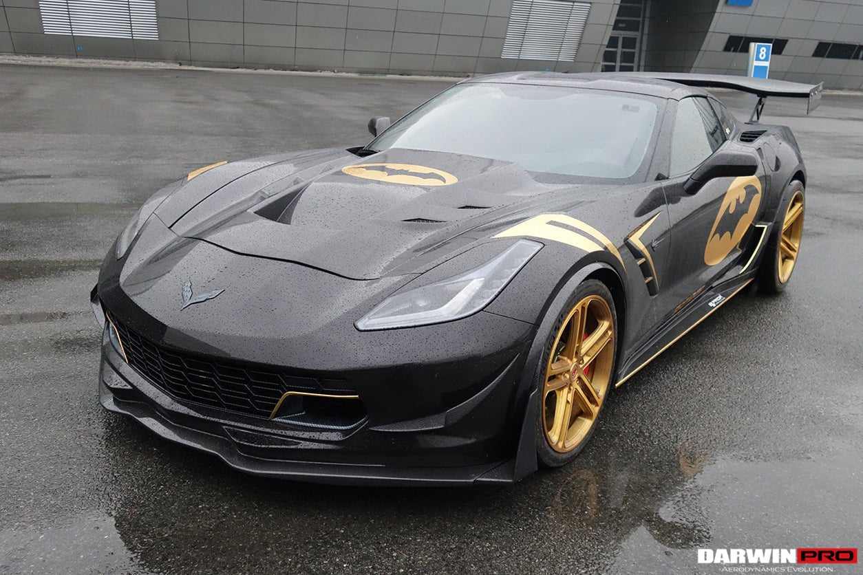 2013-2019 Corvette C7 Z51 Z06 Grandsport Carbon Fiber Front Lip with Winglets