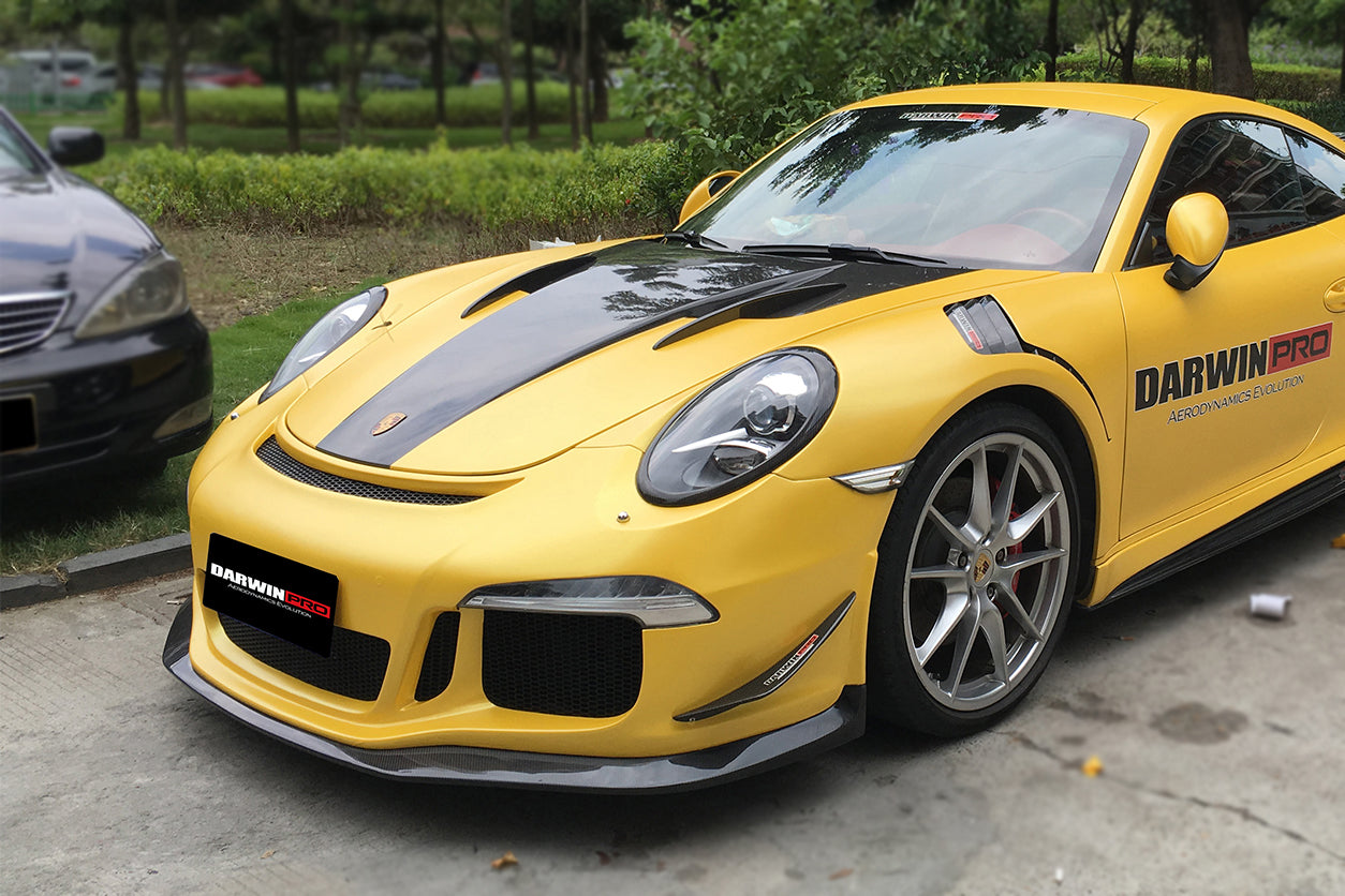 2012 - 2015 Porsche 911 991.1 Carrera/Targa  S/4/4S GT3 Style Front Bumper Canards