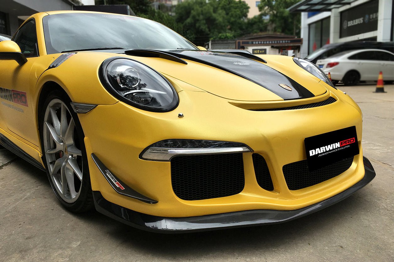 2012 - 2015 Porsche 911 991.1 Carrera/Targa S/4/4S GT3 Style Front Bumper Canards